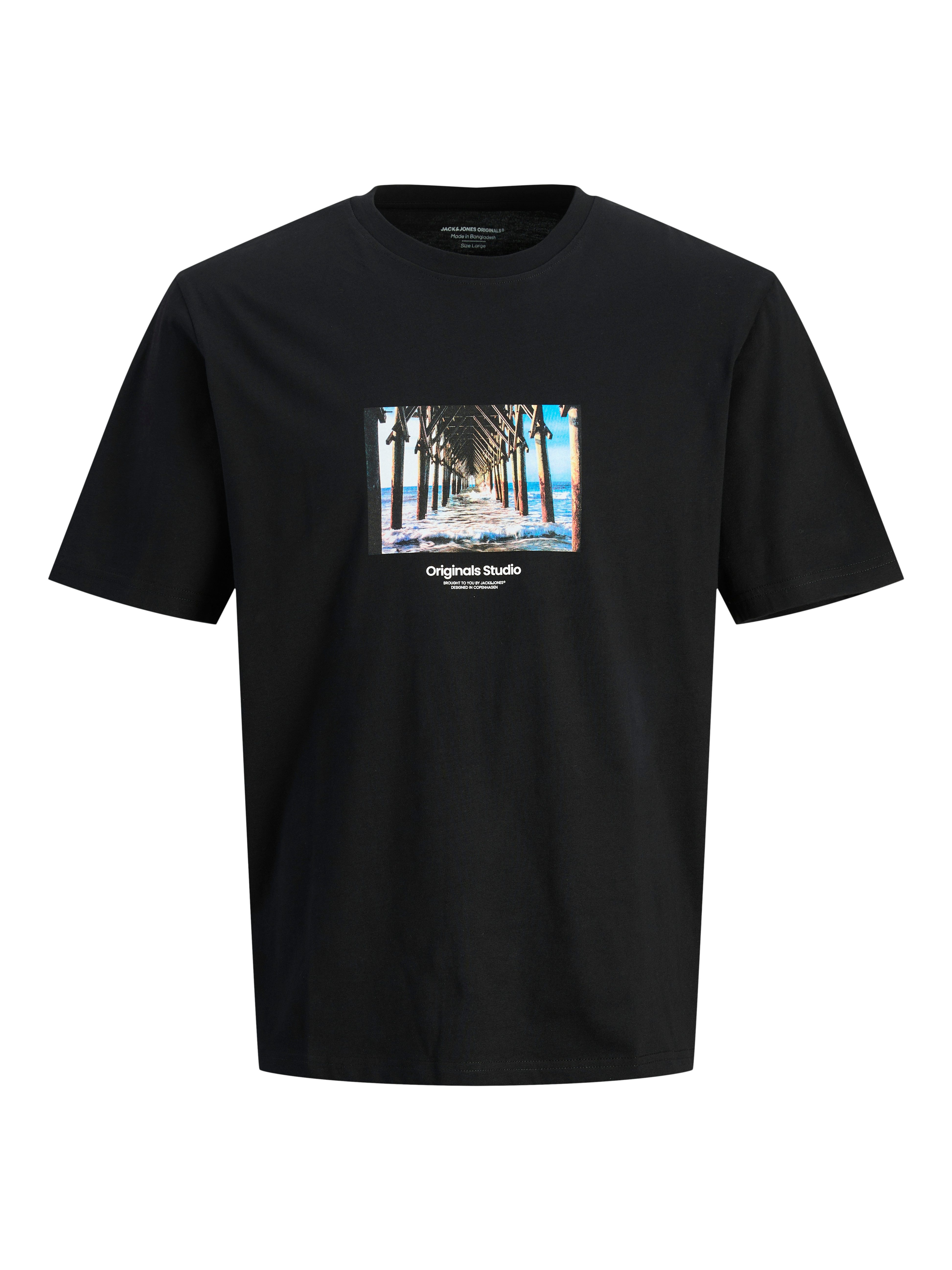 Jack & Jones Shirt met korte mouwen JORVESTERBRO PICTURE TEE SS CREW NECK SN