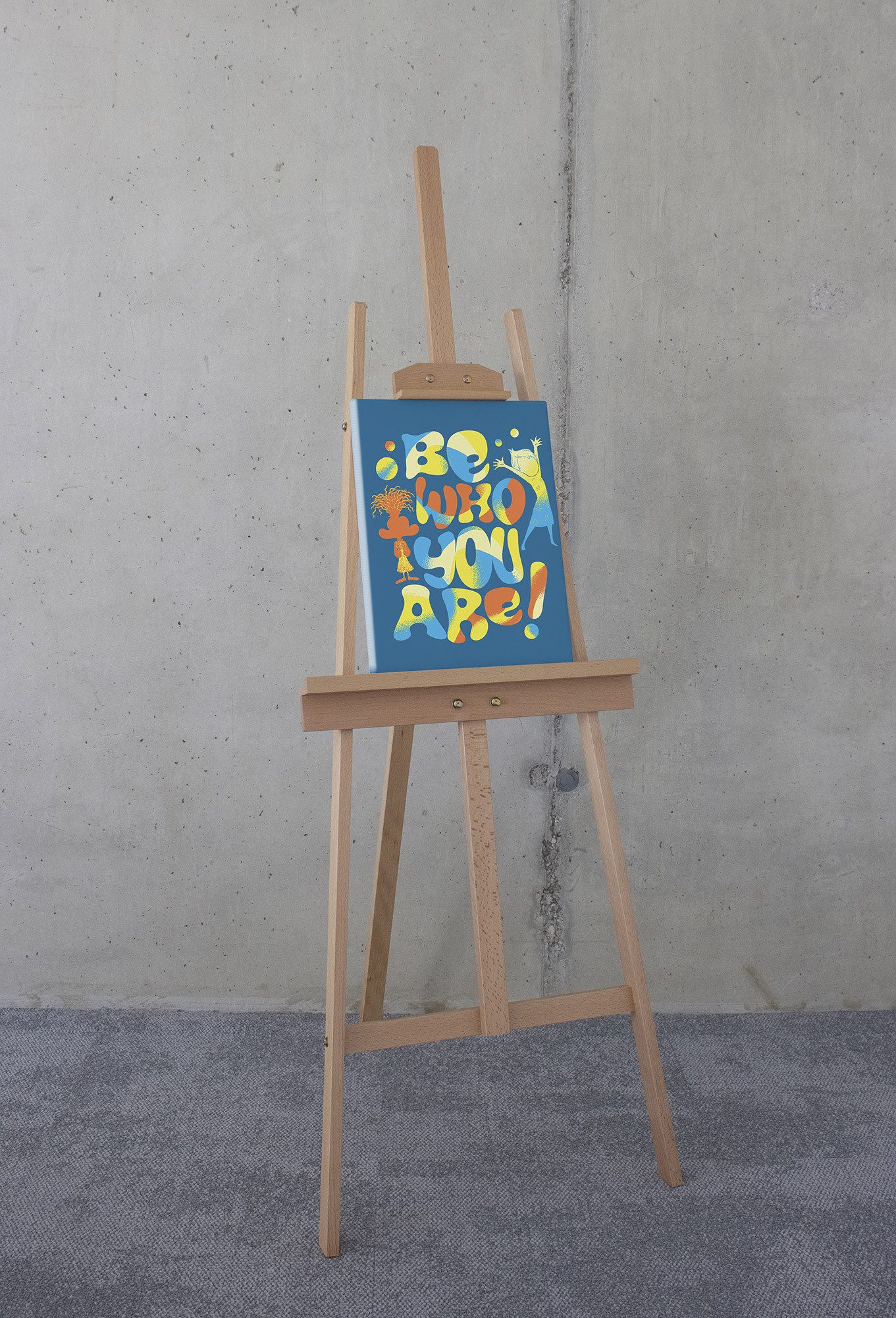 Komar Artprint op linnen Disney and Pixar Inside Out Be Who You Are 300 x 280 cm (breedte x hoogte) - behang, vlies, woonkamer, slaapkamer (1 stuk)