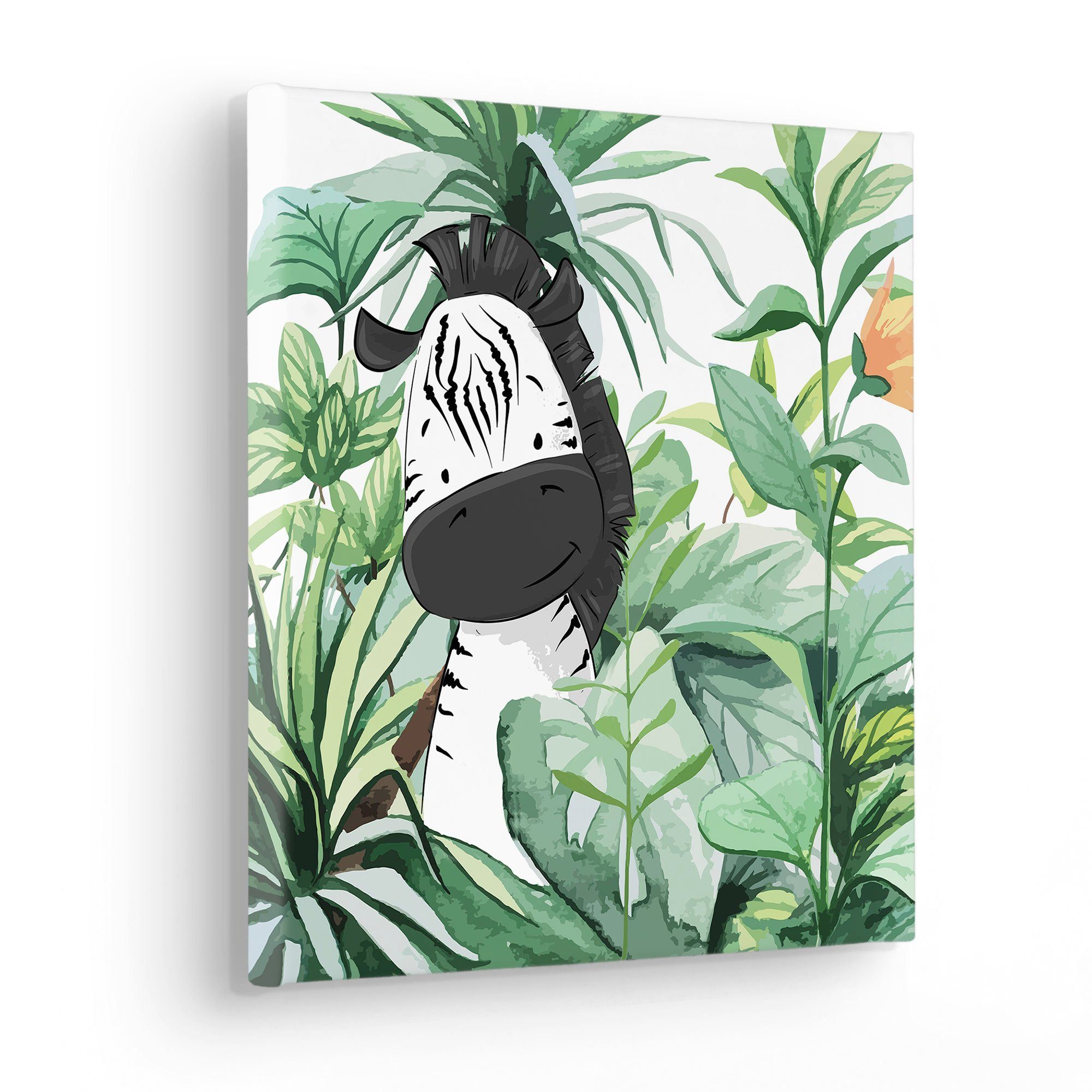 Komar Artprint op linnen Lost Zebra - Afmeting 30 x 30 cm (1 stuk)