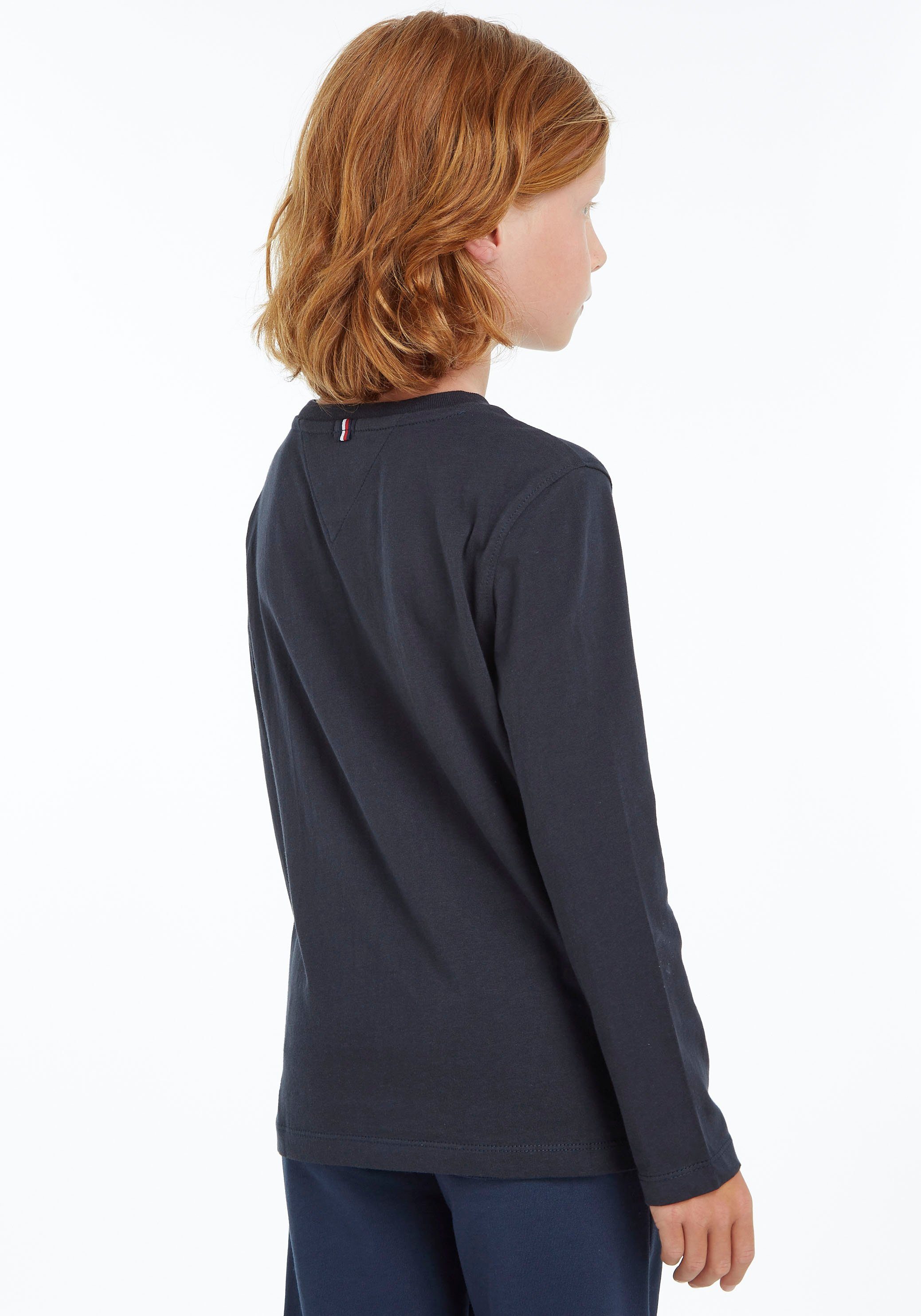 Tommy Hilfiger Shirt met lange mouwen BOYS BASIC CN KNIT L/S Kinderen Kids Junior MiniMe, voor jongens