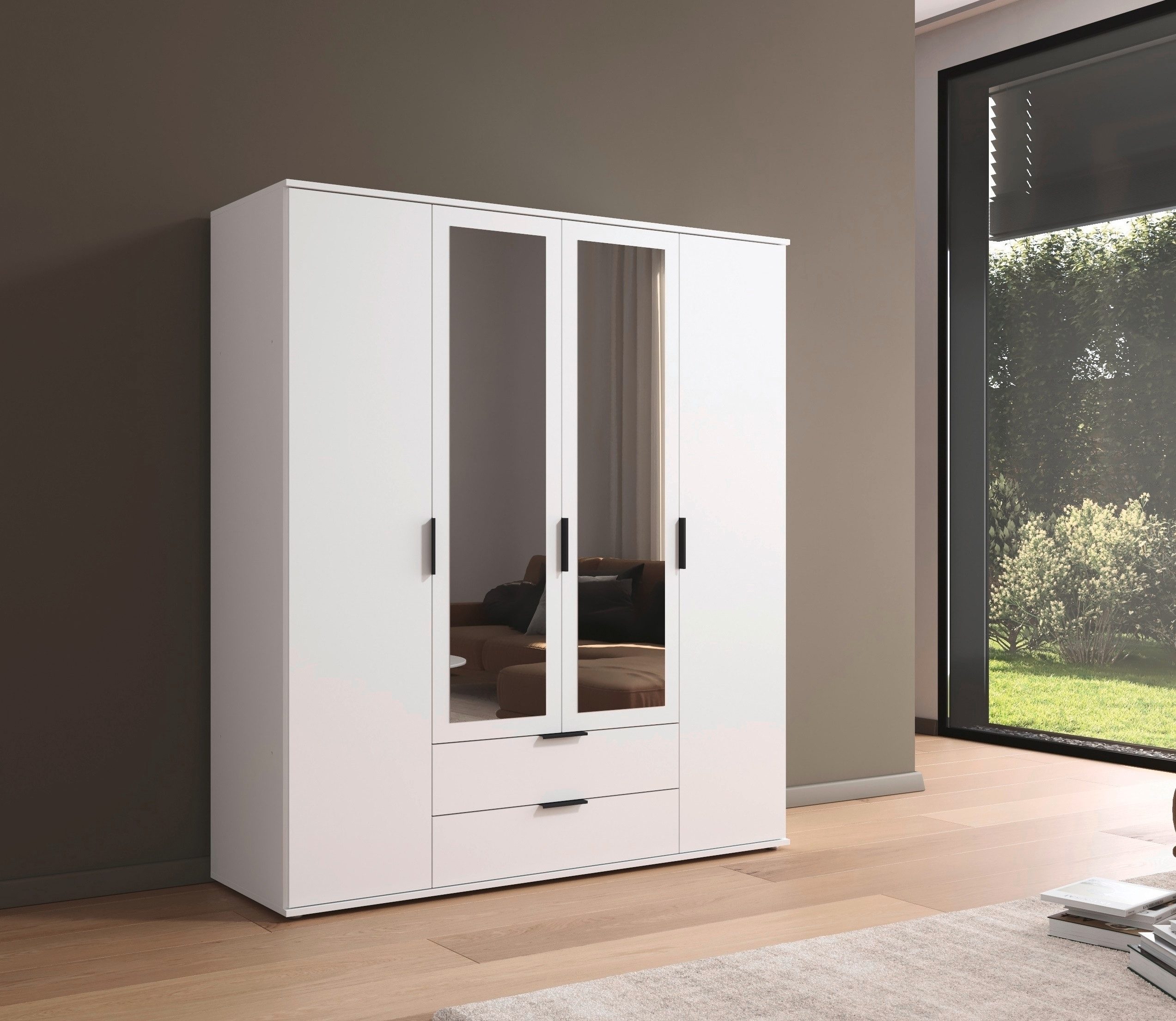 rauch Draaideurkast Kledingkast Kast Garderobe Wasmand ESSEA in 2 Breedtes