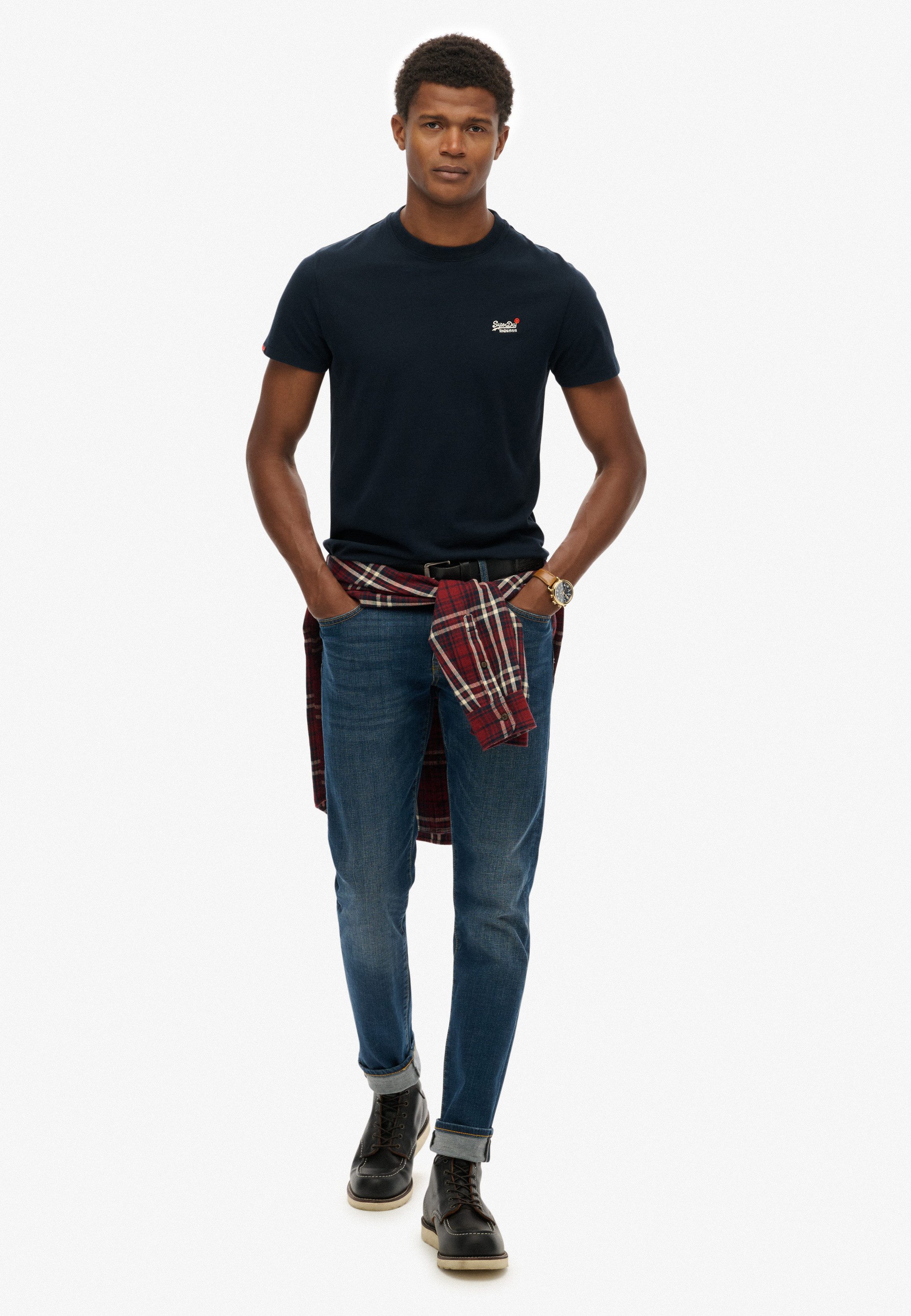 Superdry Shirt met ronde hals ESSENTIAL CONTRAST EMB TEE