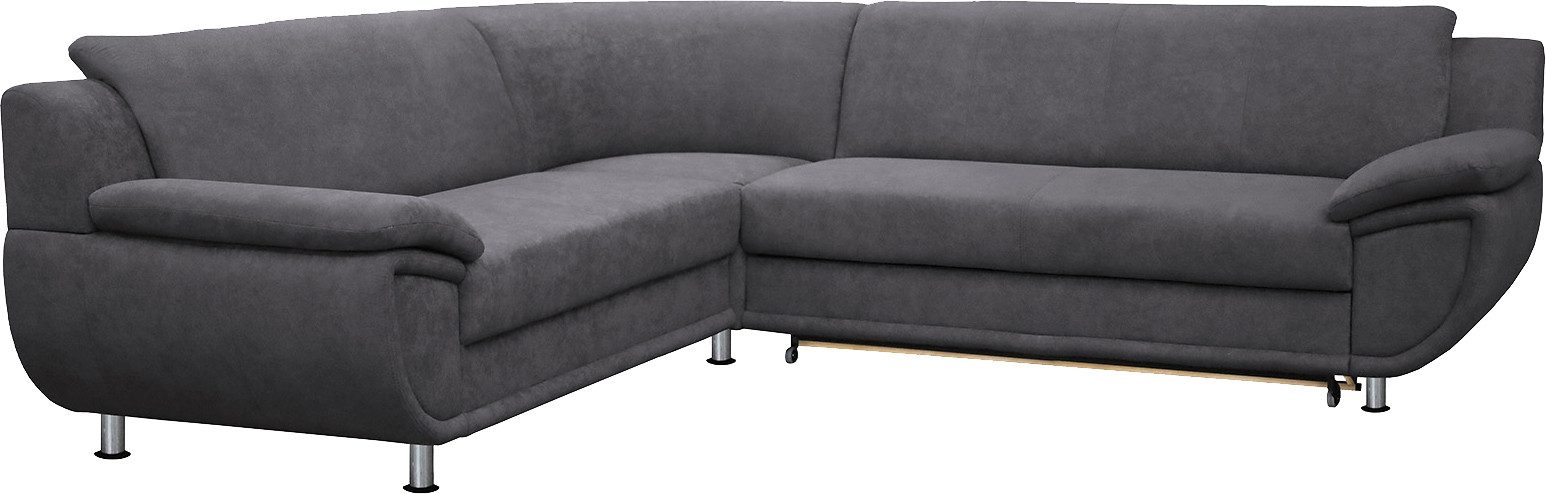 TRENDMANUFAKTUR Hoekbank Rondo optioneel met slaapfunctie, 267x247 cm (BxD), brede armleuningen