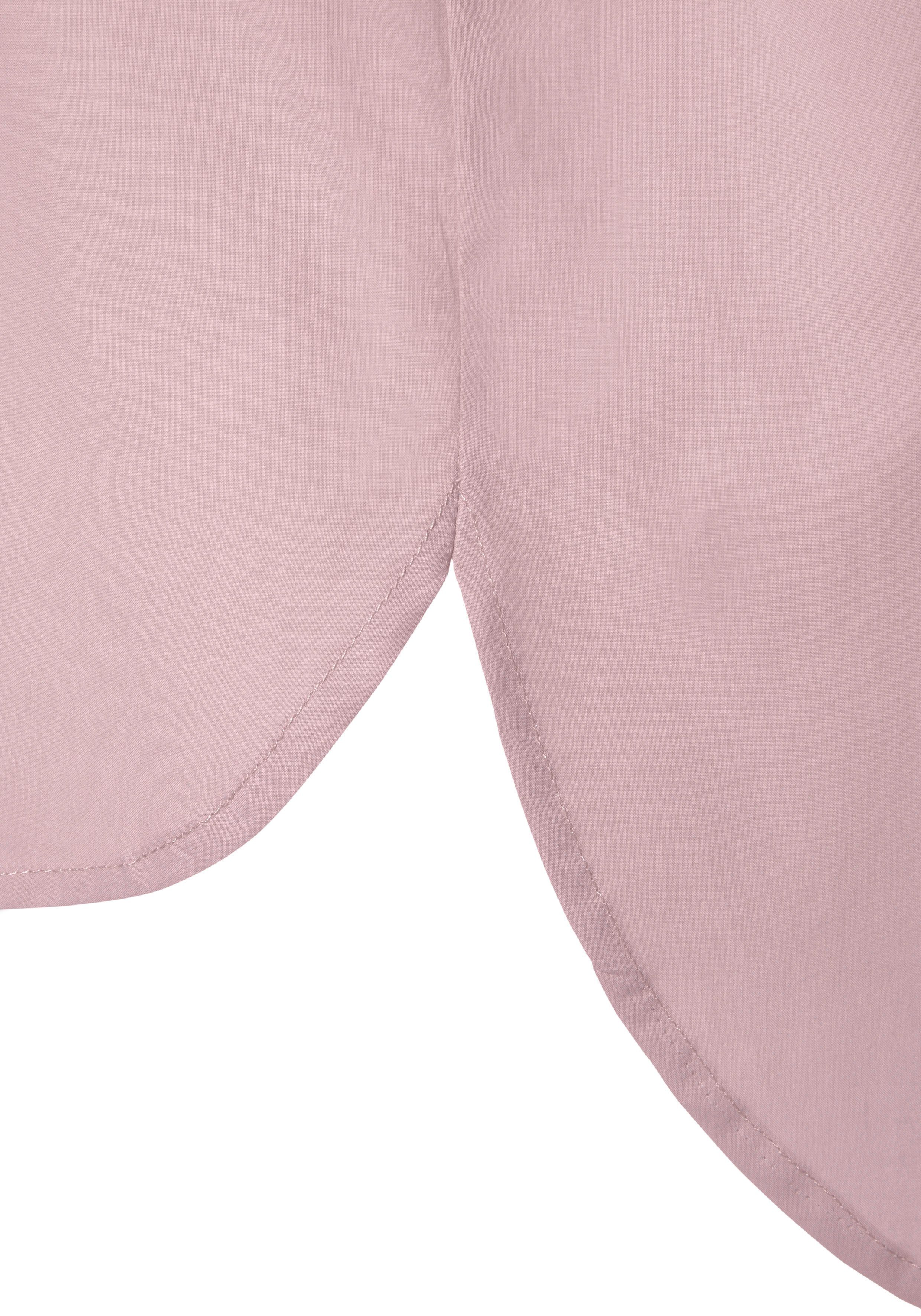 Lascana Overhemdblouse achter langer gesneden, damesblouse van katoen, klassiek-elegant