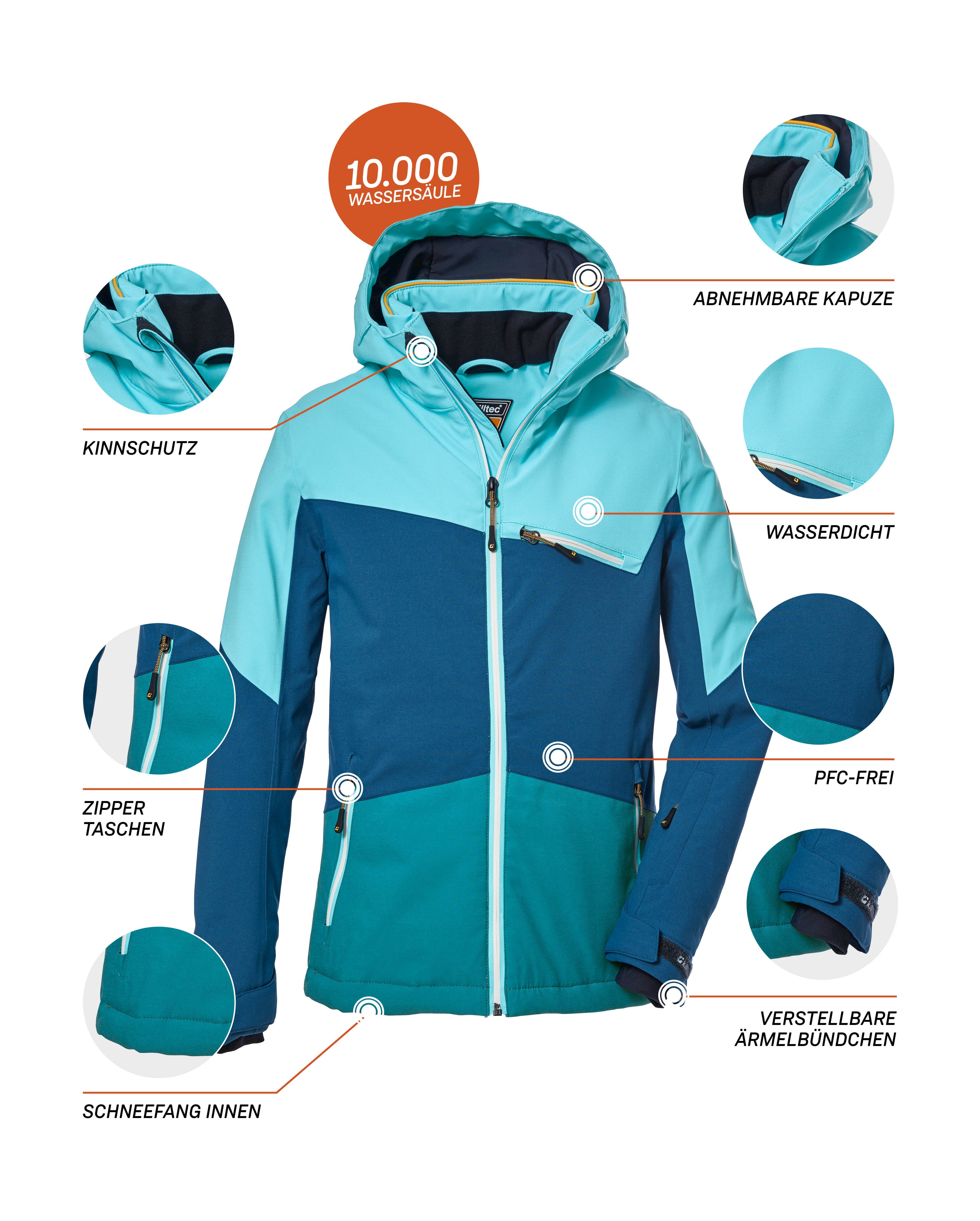 Killtec Ski-jack KSW 182 GRLS SKI JCKT Water- en winddichte skijas met reflecterende elementen