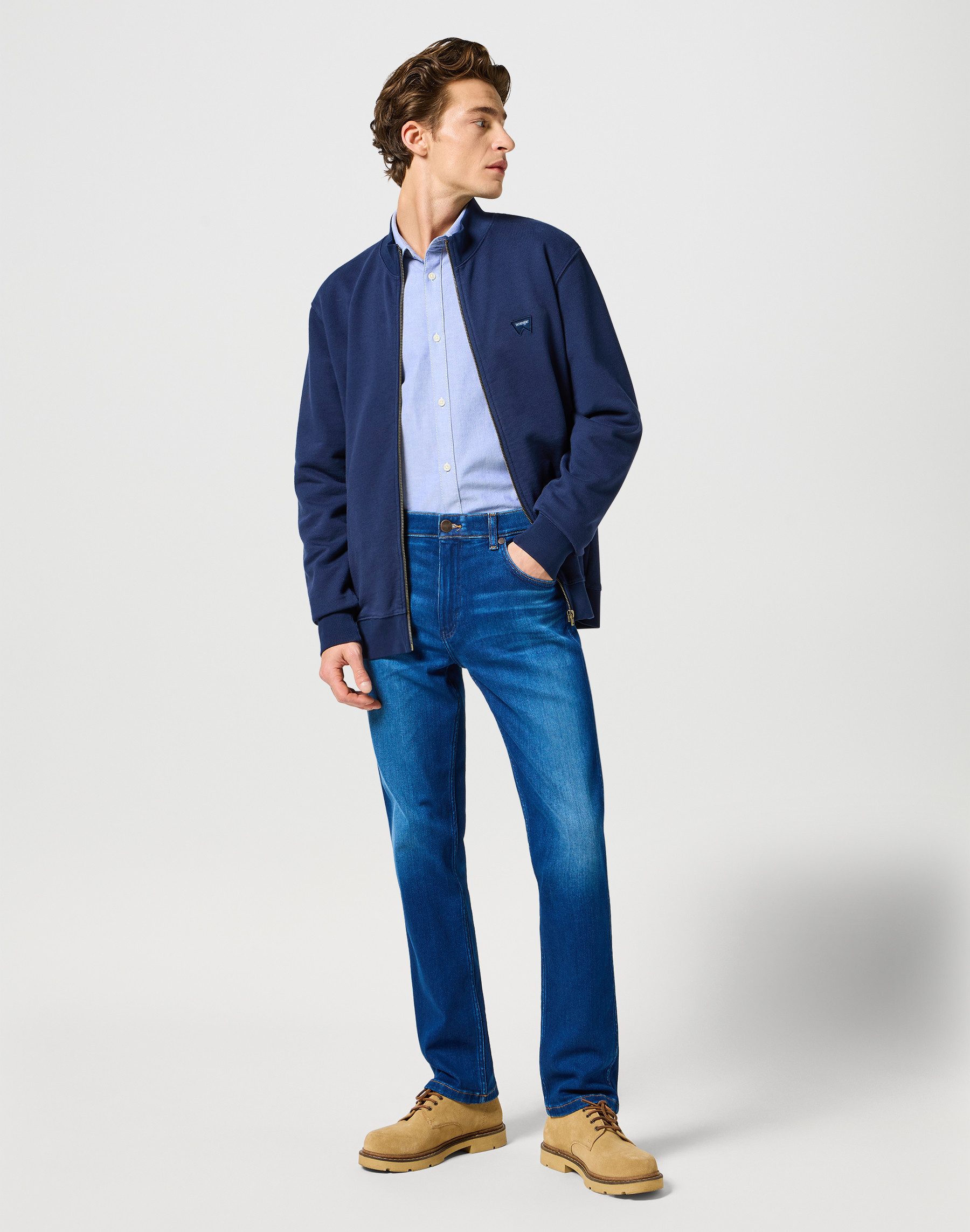 Wrangler Sweatvest FUNNEL NECK ZIP