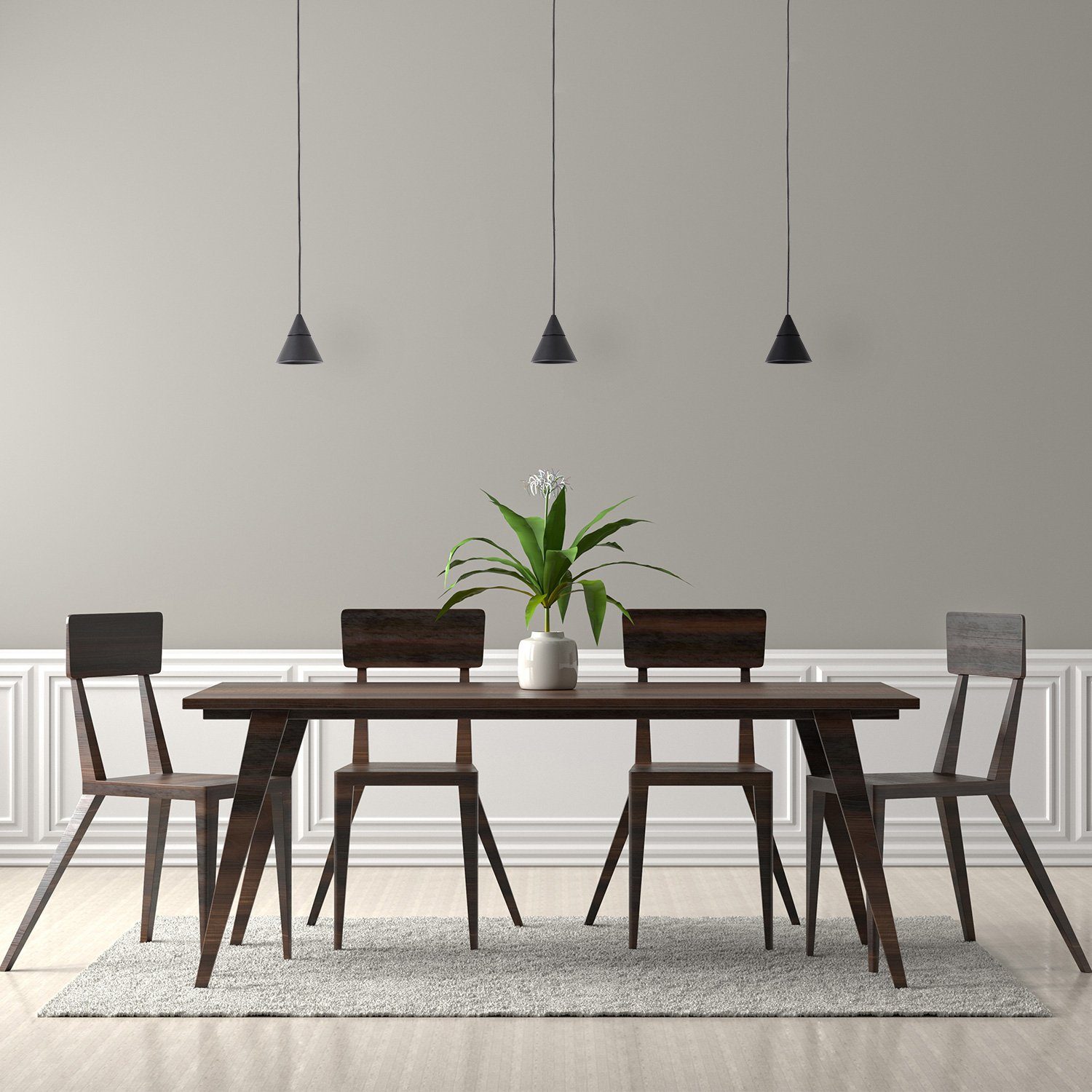 Paco Home Hanglamp Clea LED hanglamp woonkamer eetkamer keukenlamp hangend