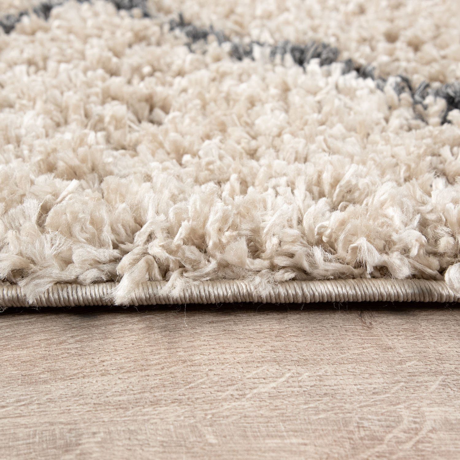 Paco Home Hoogpolig vloerkleed Kalmar 441 Scandinavisch design, ruitmotief, zacht & behaaglijk
