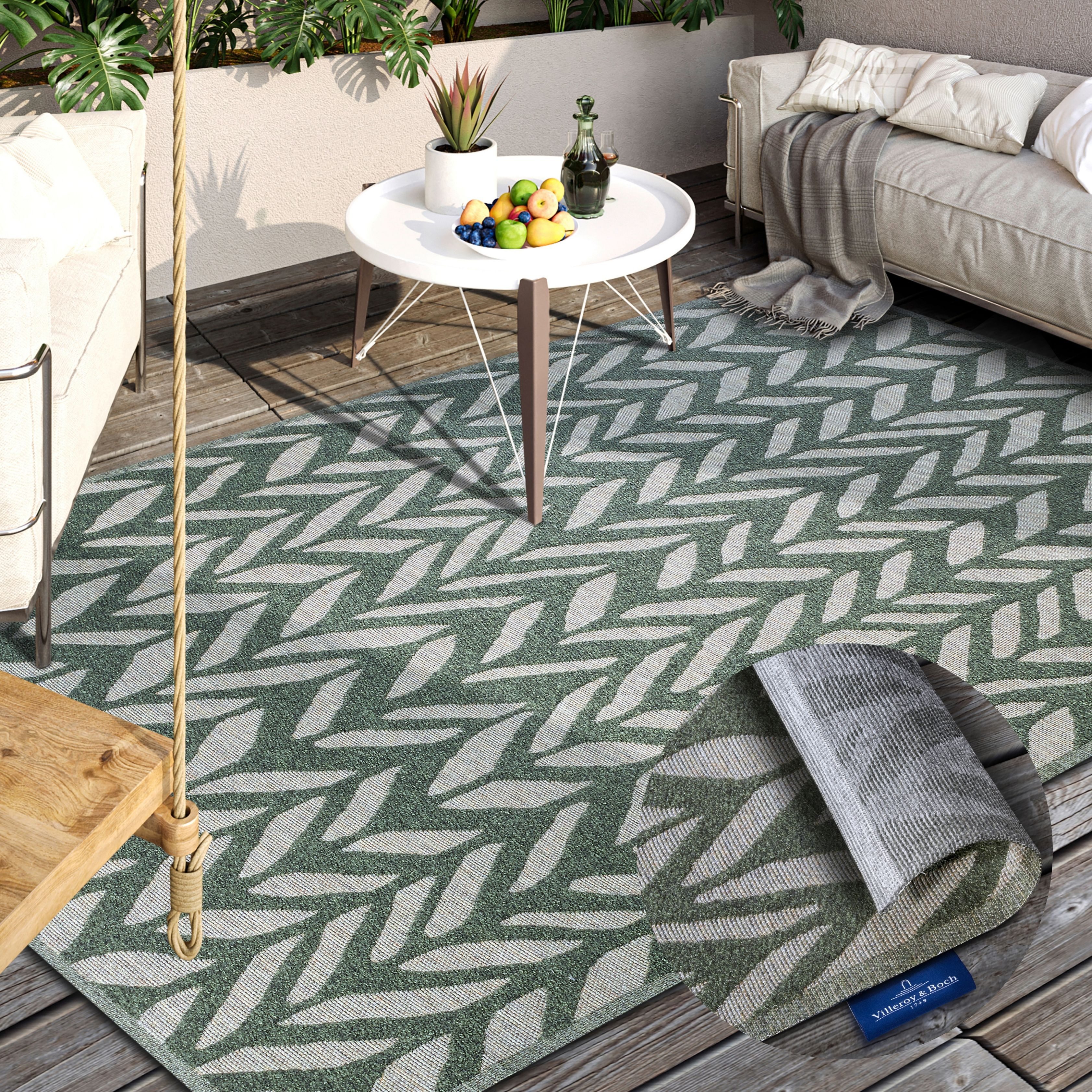 Villeroy & Boch Outdoorkleed Georgette In-& Outdoor, Vlakweefsel, weerbestendig, Terras, Balkon, modern, Trend