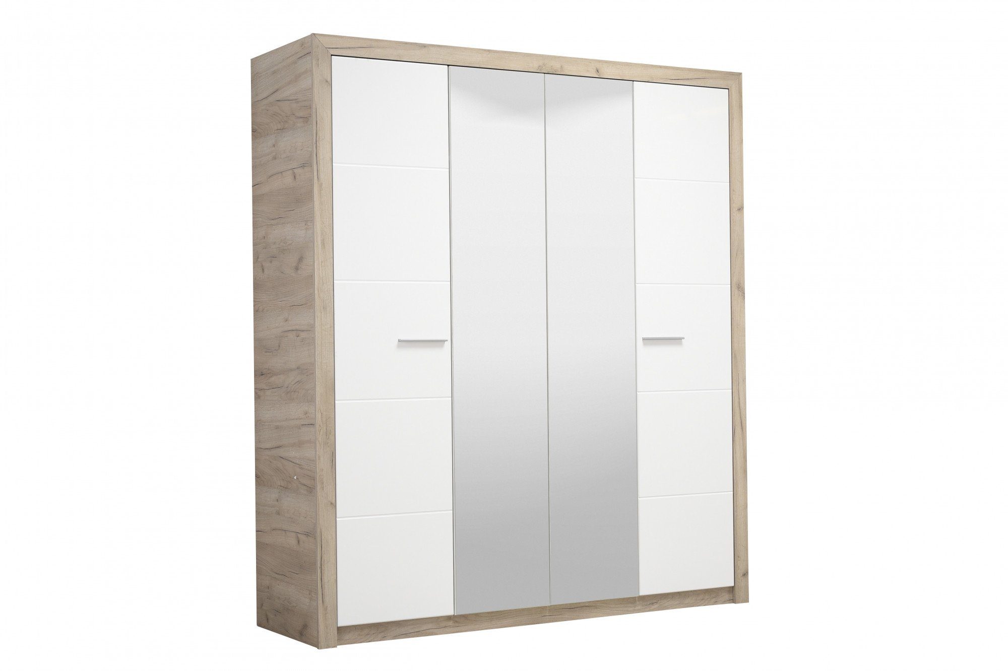 INOSIGN Kledingkast Astor, FSC® gecertificeerd houtmateriaal, Made in Europe Kast met spiegel en complete binneninrichting, 223,5x204x55 cm