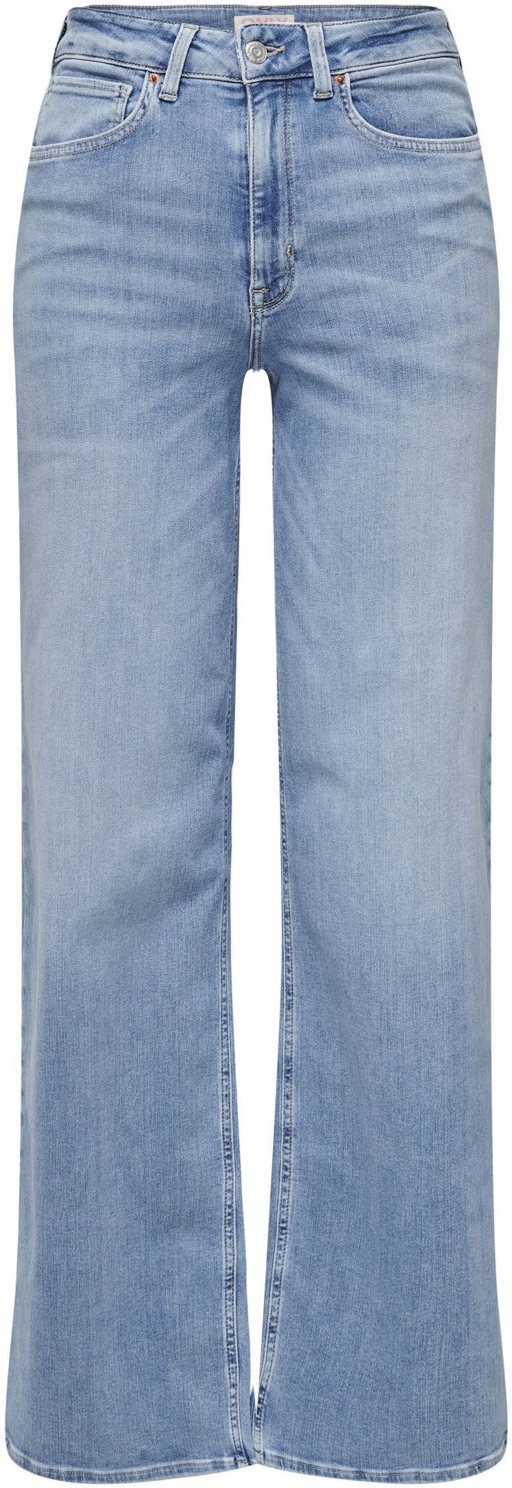 Only High-waist jeans ONLMADISON BLUSH HW WIDE DNM CRO371 NOOS