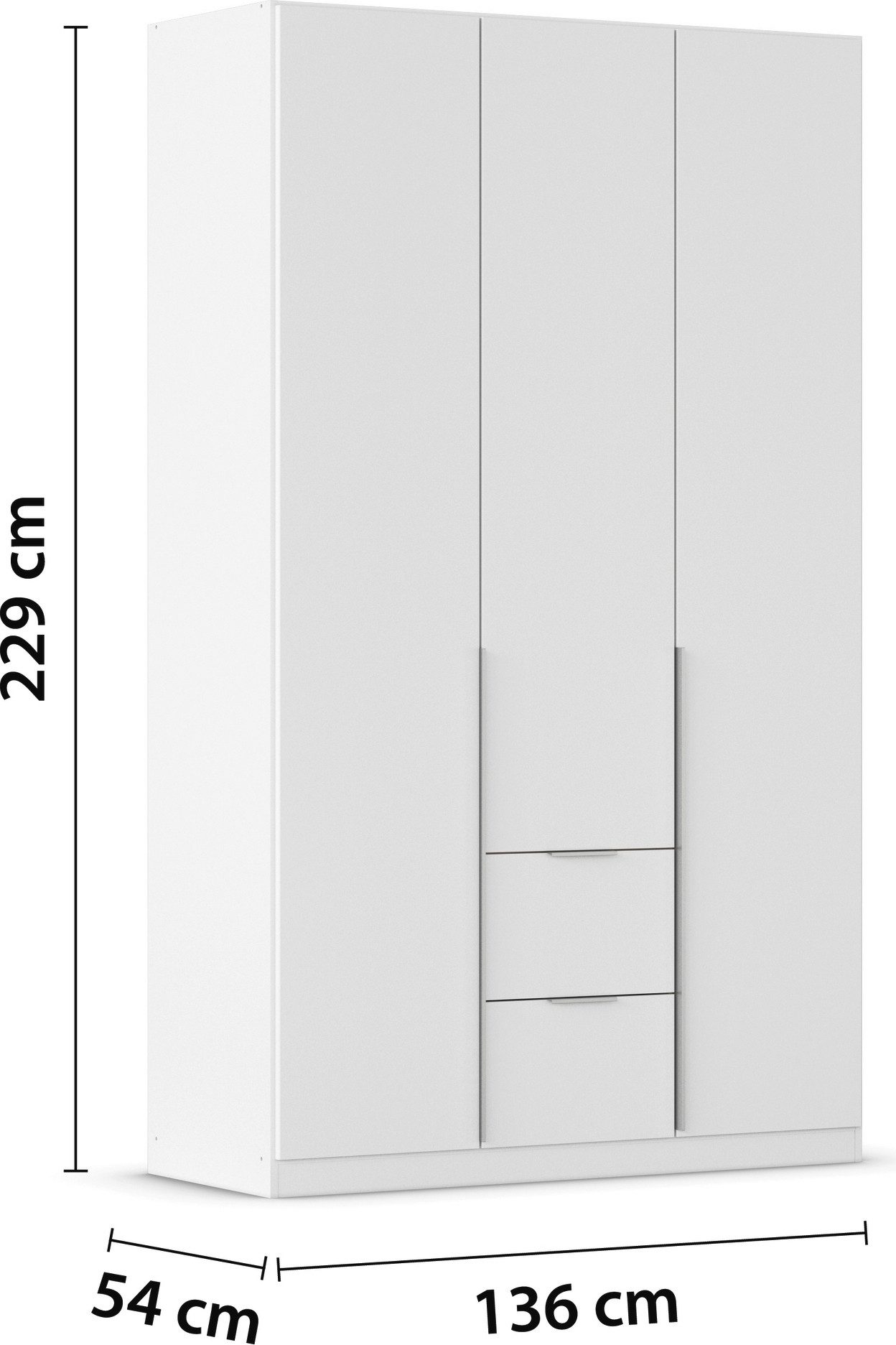 rauch Draaideurkast Kledingkast kast garderobe AGORDO met decor- of hoogglansfront