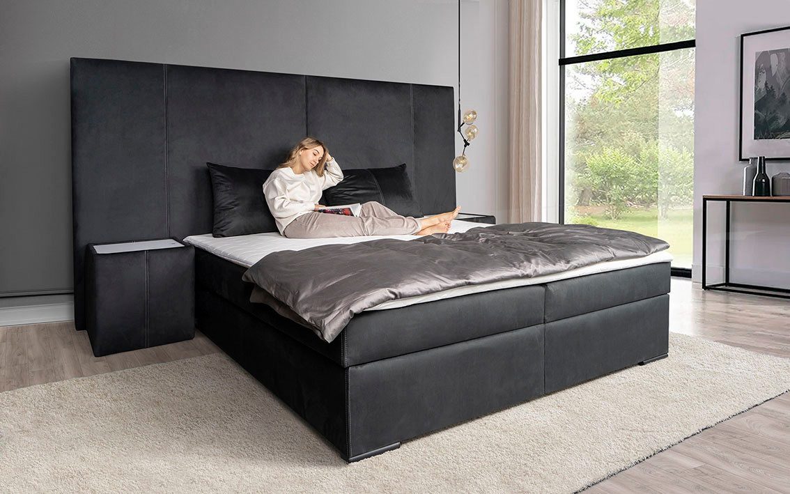 COLLECTION AB Boxspring 30 jaar jubileum model BIG incl. topmatras & bedkist, naar keuze h2,h3,h4
