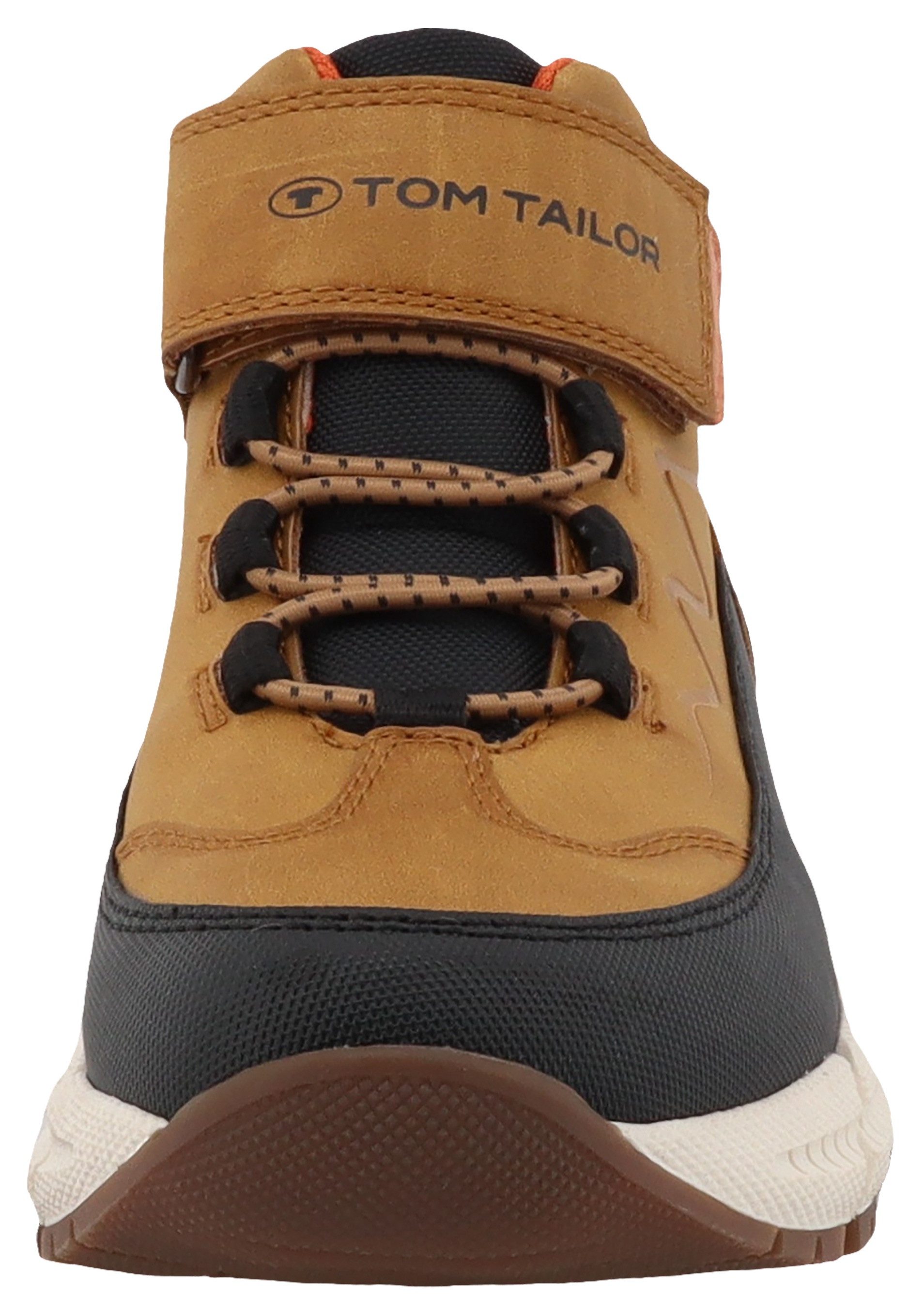 Tom Tailor Klittenbandboots sleehak, high-top sneaker, herfstlaarzen, reflector op de hak