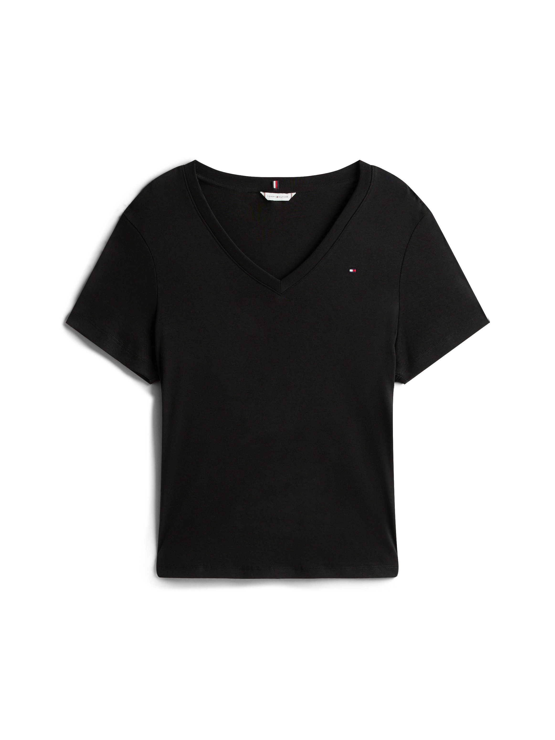 Tommy Hilfiger Curve Shirt met V-hals CRV SLIM CODY V-NK SS