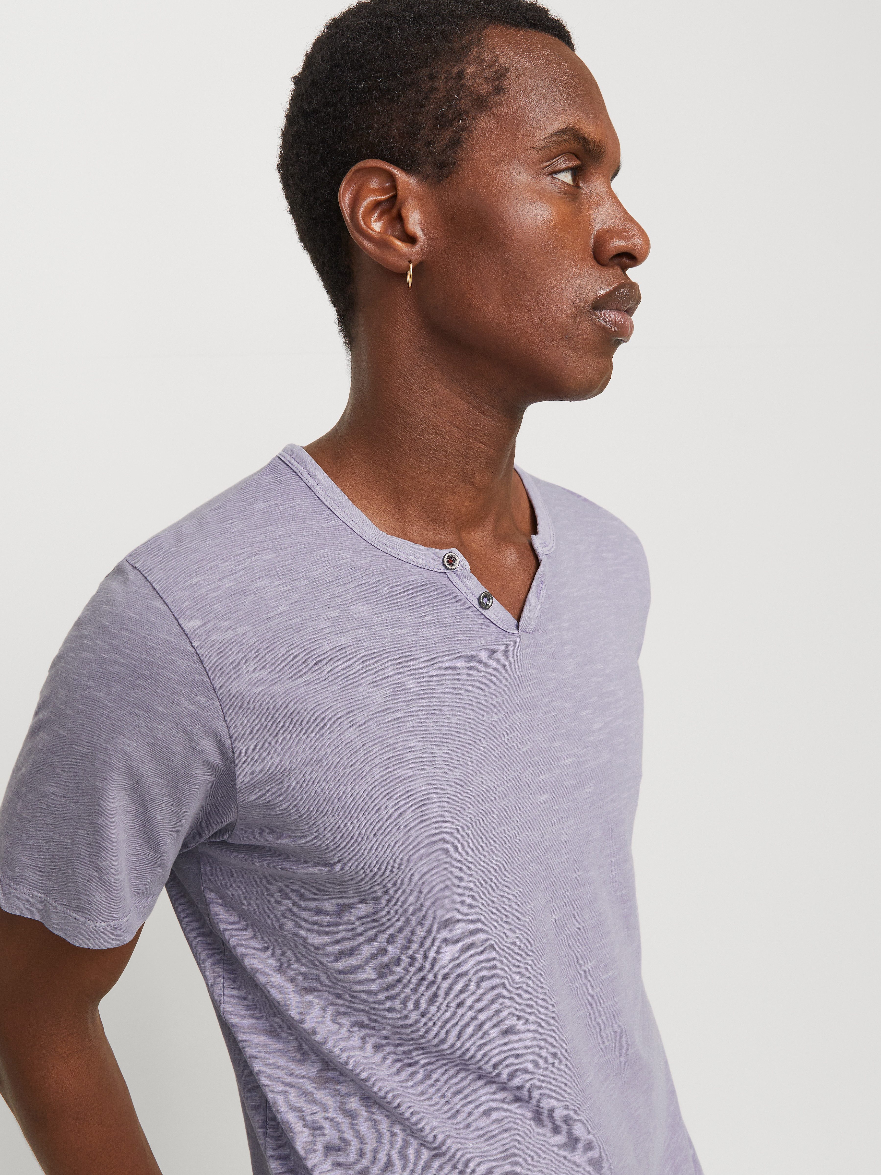 Jack & Jones T-shirt JJESPLIT NECK TEE SS NOOS