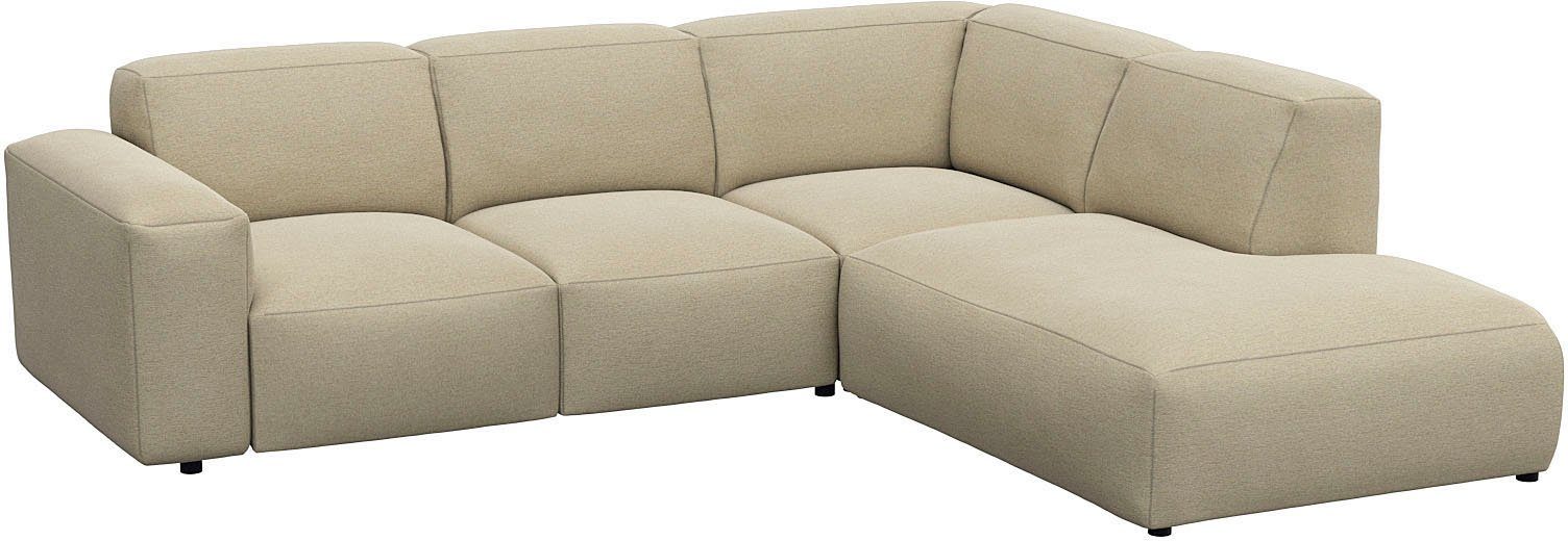 FLEXLUX Hoekbank Lucera, super zitcomfort door koudschuim in de zitting, L-vorm
