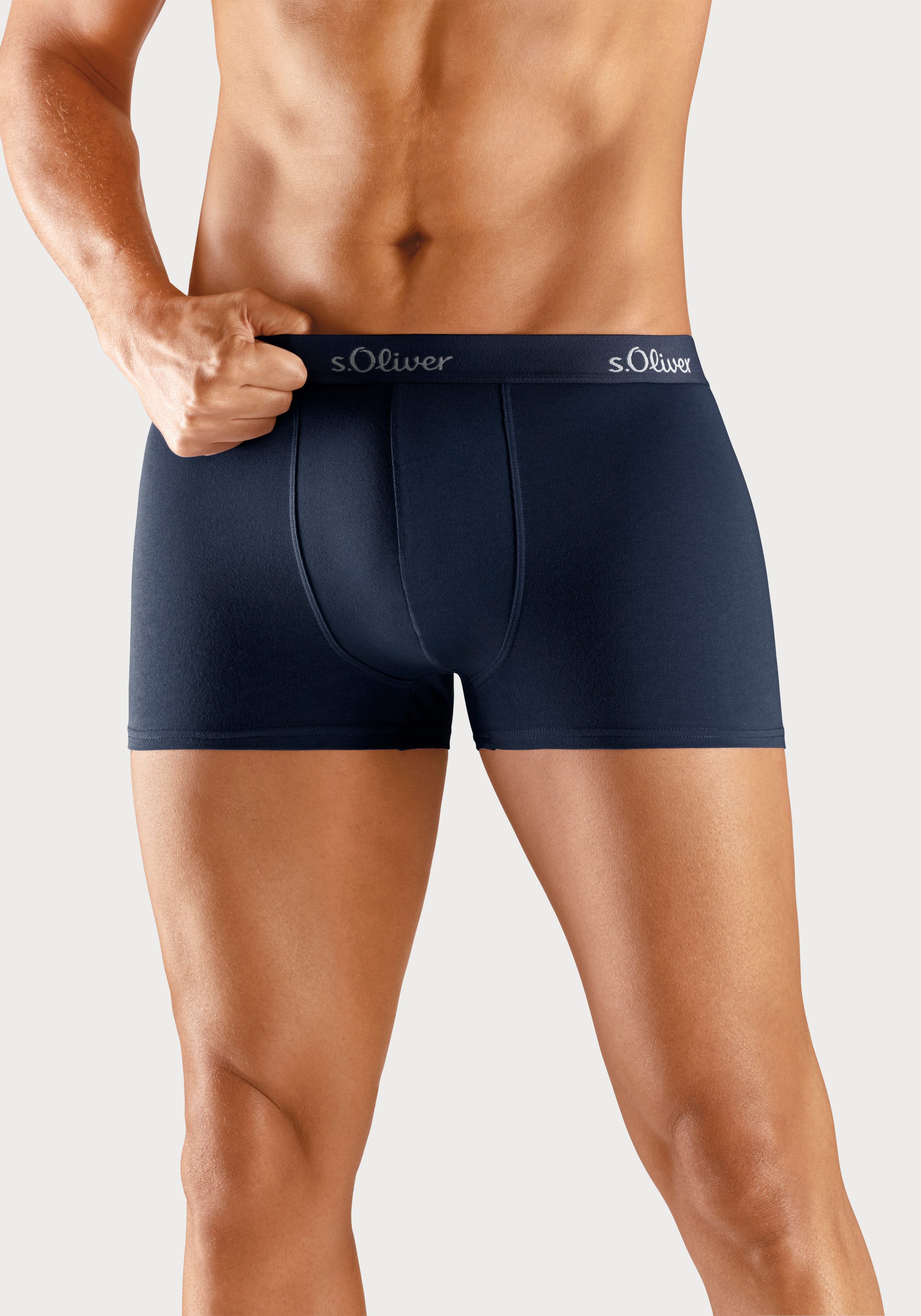 s.Oliver RED LABEL Beachwear Boxershort voor heren klassieke basis voor elke garderobe (3 stuks)
