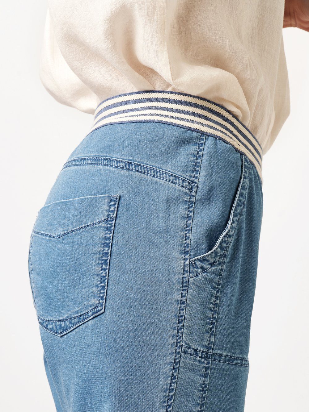 TONI 3/4 broek SUE met gestreepte band