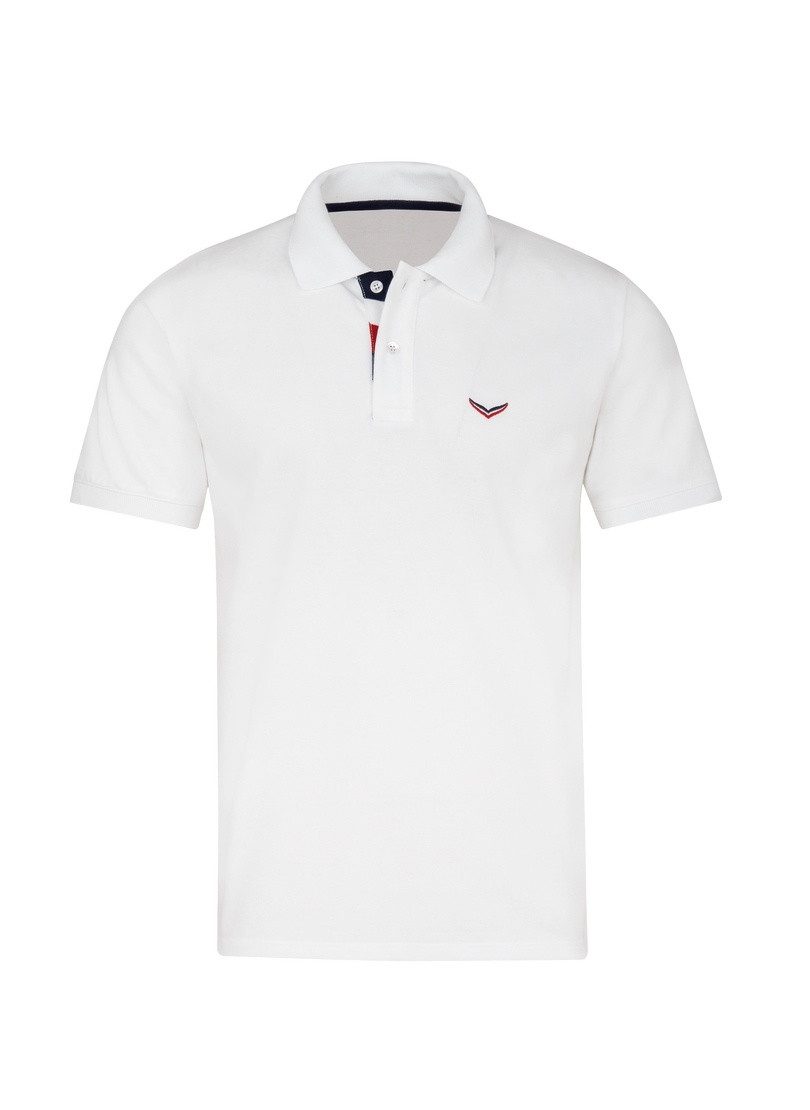 Trigema Poloshirt met driekleurige knoopsluiting (1-delig)