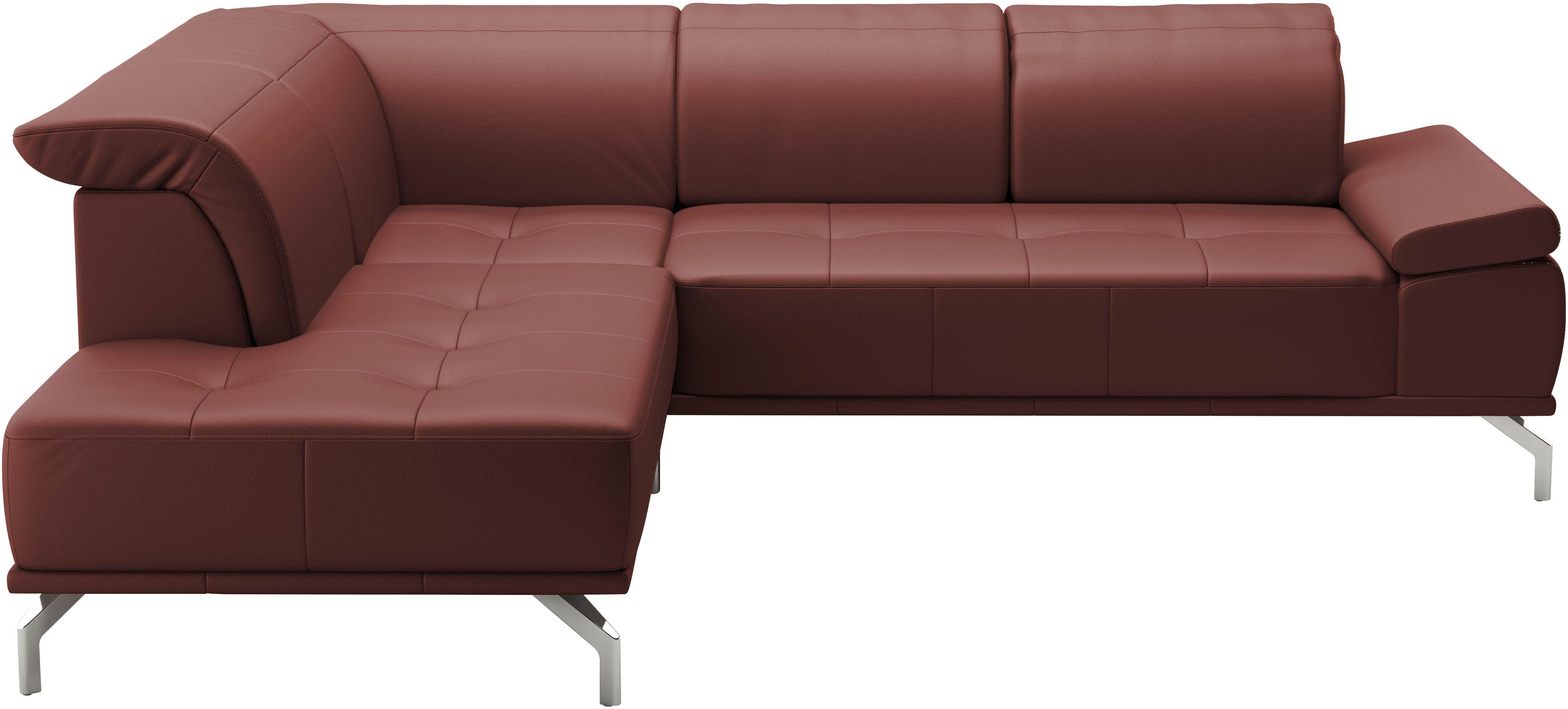 Places of Style Hoekbank Caluna Incl. zitdiepteverstelling, optioneel met hoofd- en armleuningverstelling