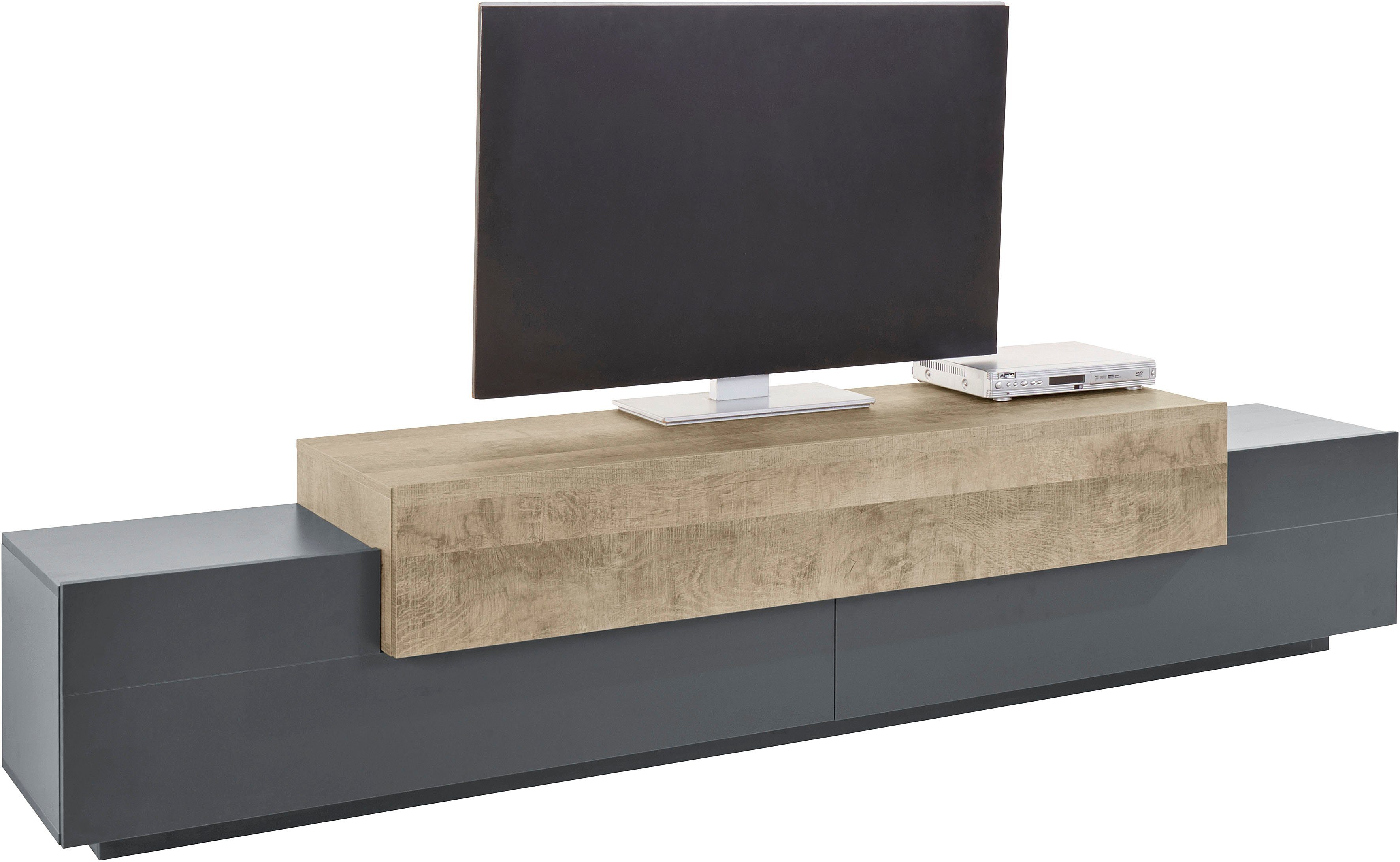 INOSIGN Tv-meubel Coro, lowboard, TV-commode, TV-meubelen, TV-bank lowboards grijs
