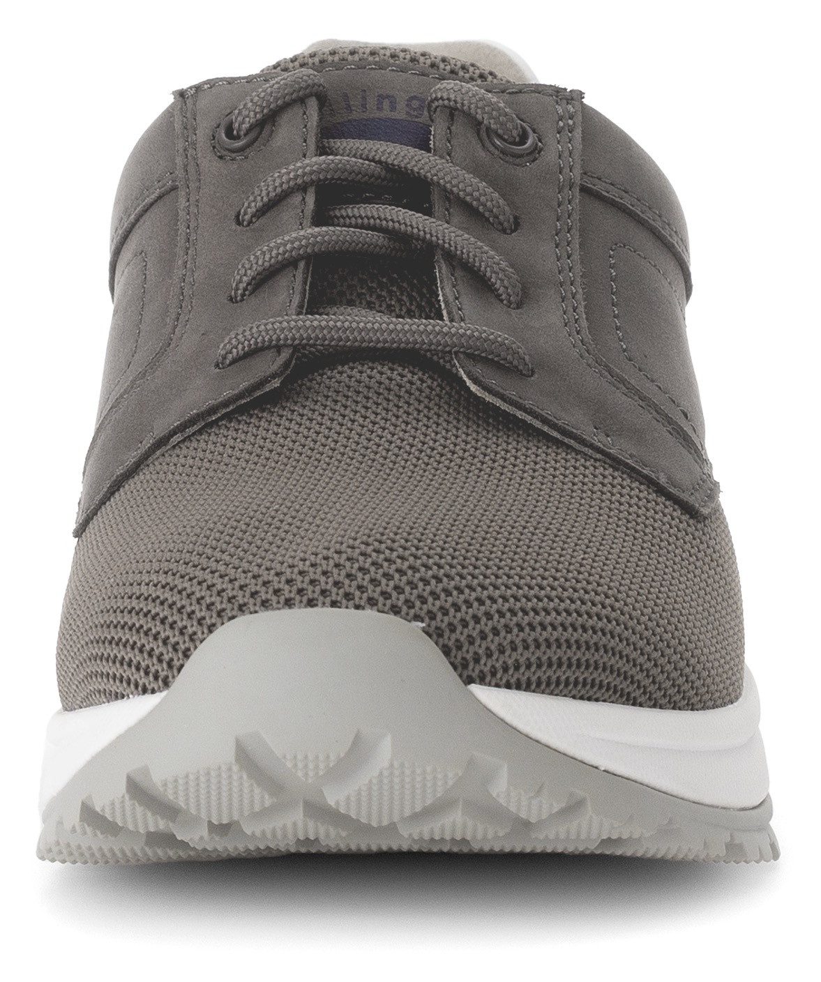 Gabor Rollingsoft Sneakers met sleehak , vrijetijdsschoen, lage schoen, veterschoen met decoratieve stiksels, g-breedte