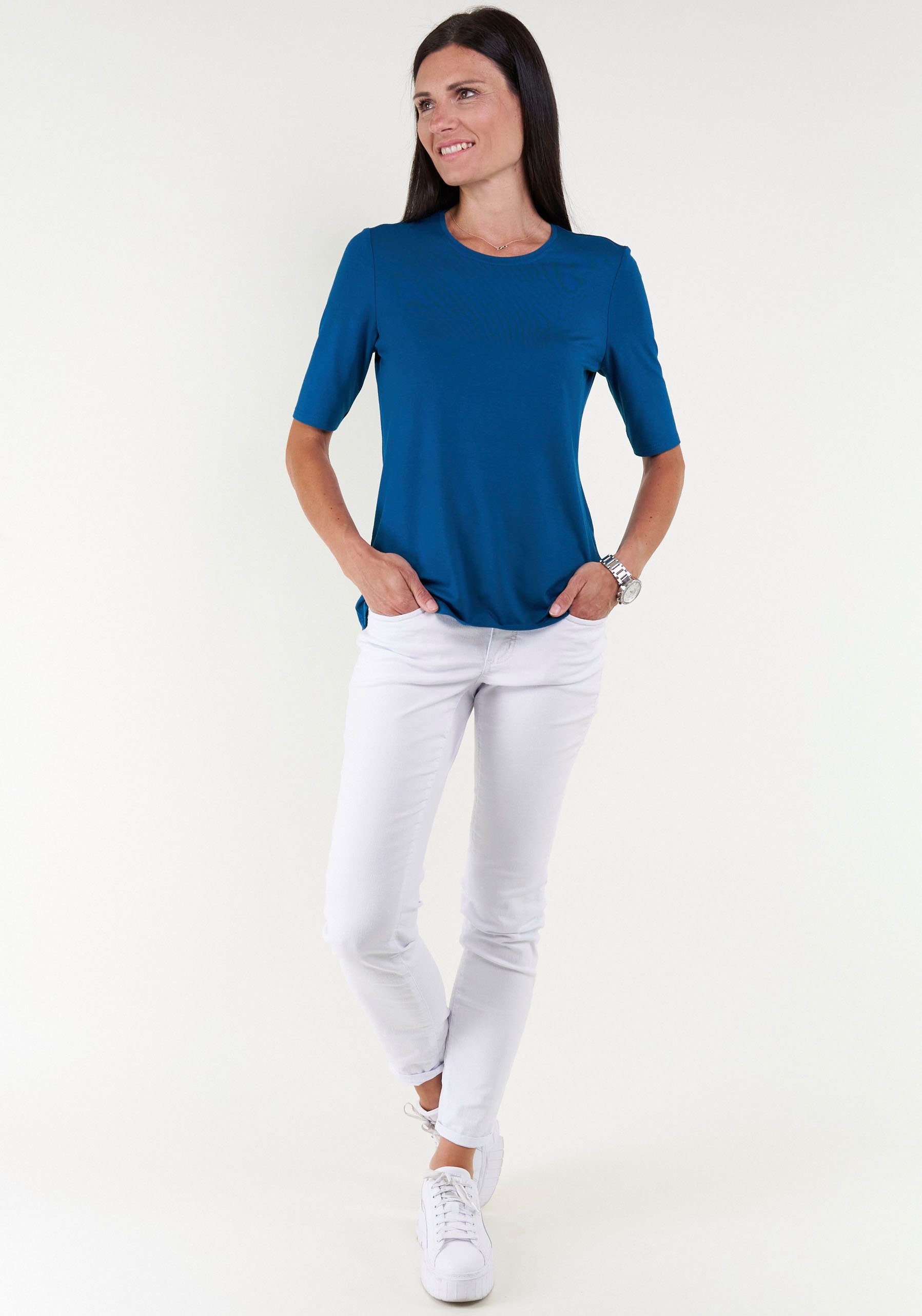 Seidel Moden T-shirt met ronde hals, made in germany