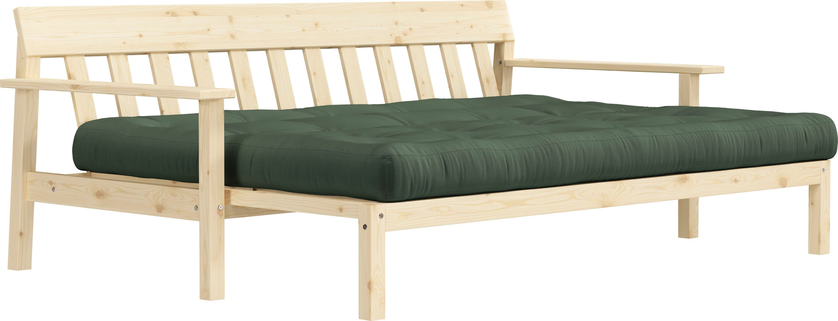 Karup Slaapbank Unwind Met houtstructuur, incl. futonmatras, ligoppervlak 130x190 cm