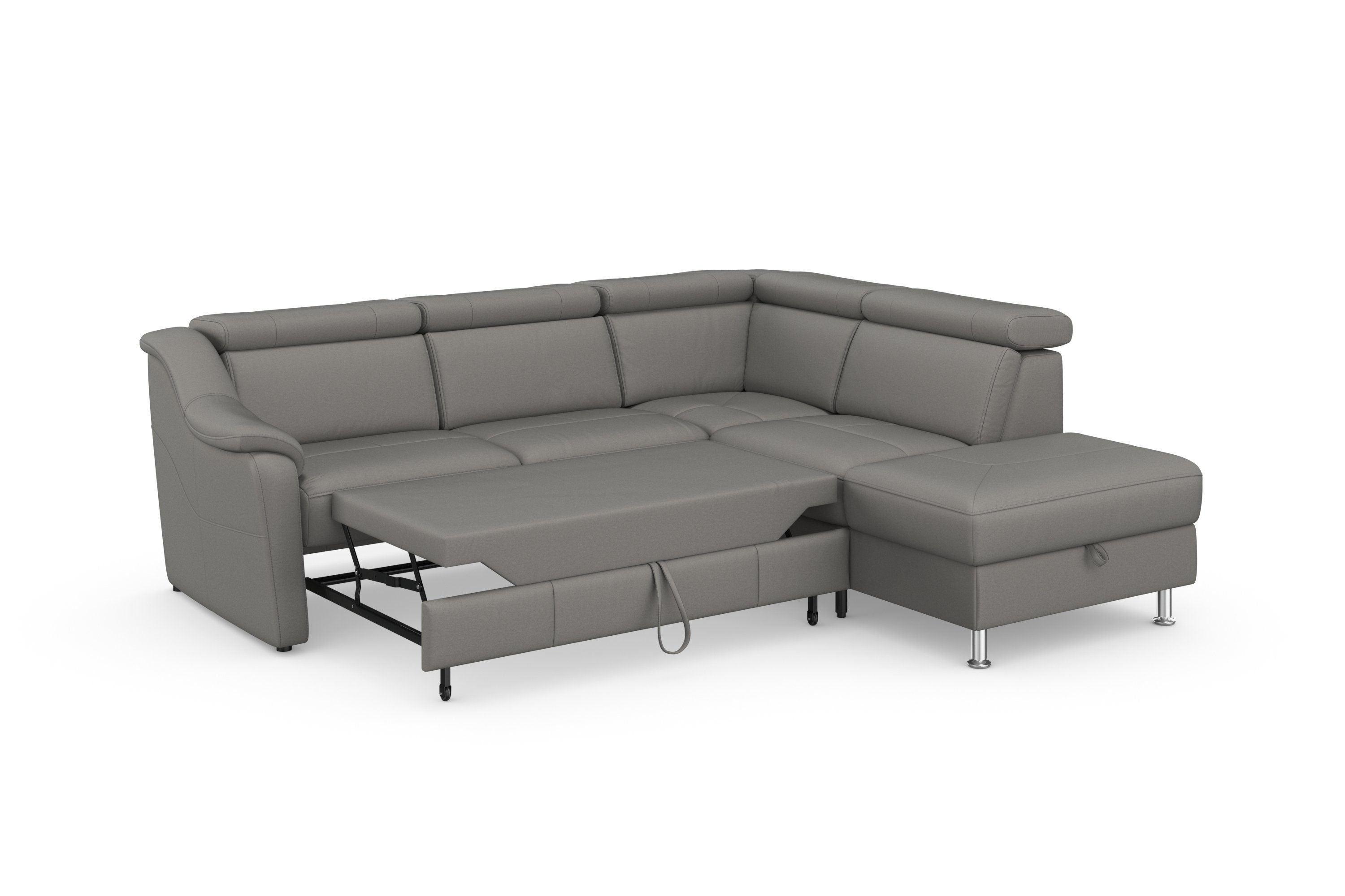 sit&more Hoekbank Freetown L-vorm met verstelbare hoofdsteun en comfortabele binnenvering