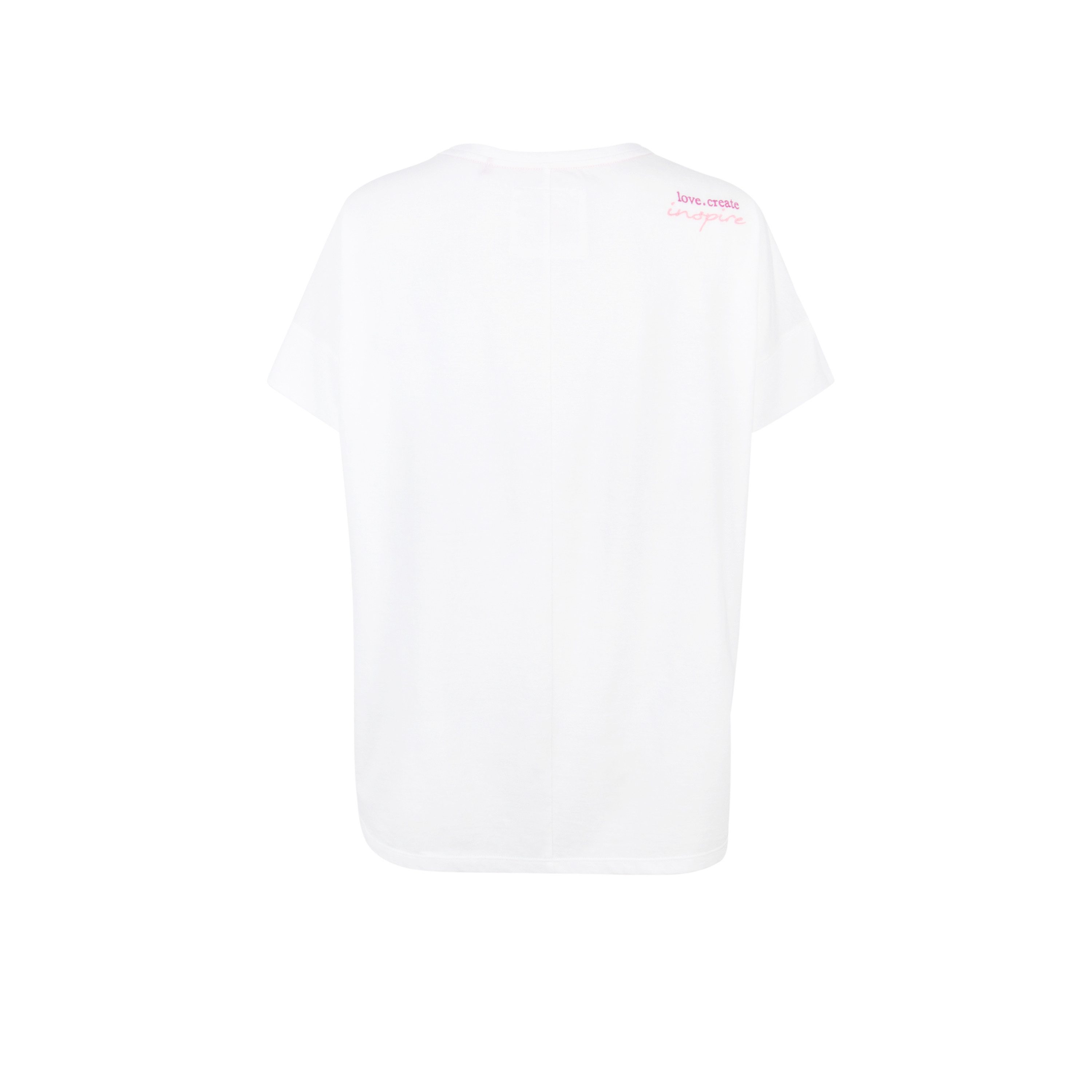 Lieblingsstück Shirt met ronde hals DavyL met bloemenprint en pailletten