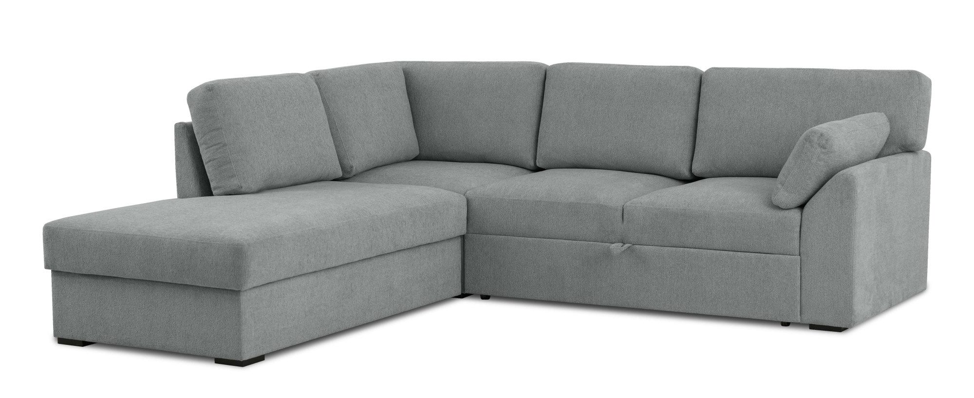 Home affaire Hoekbank Citry Breedte 242 cm, chenille, bedfunctie, bedlade, L-vorm