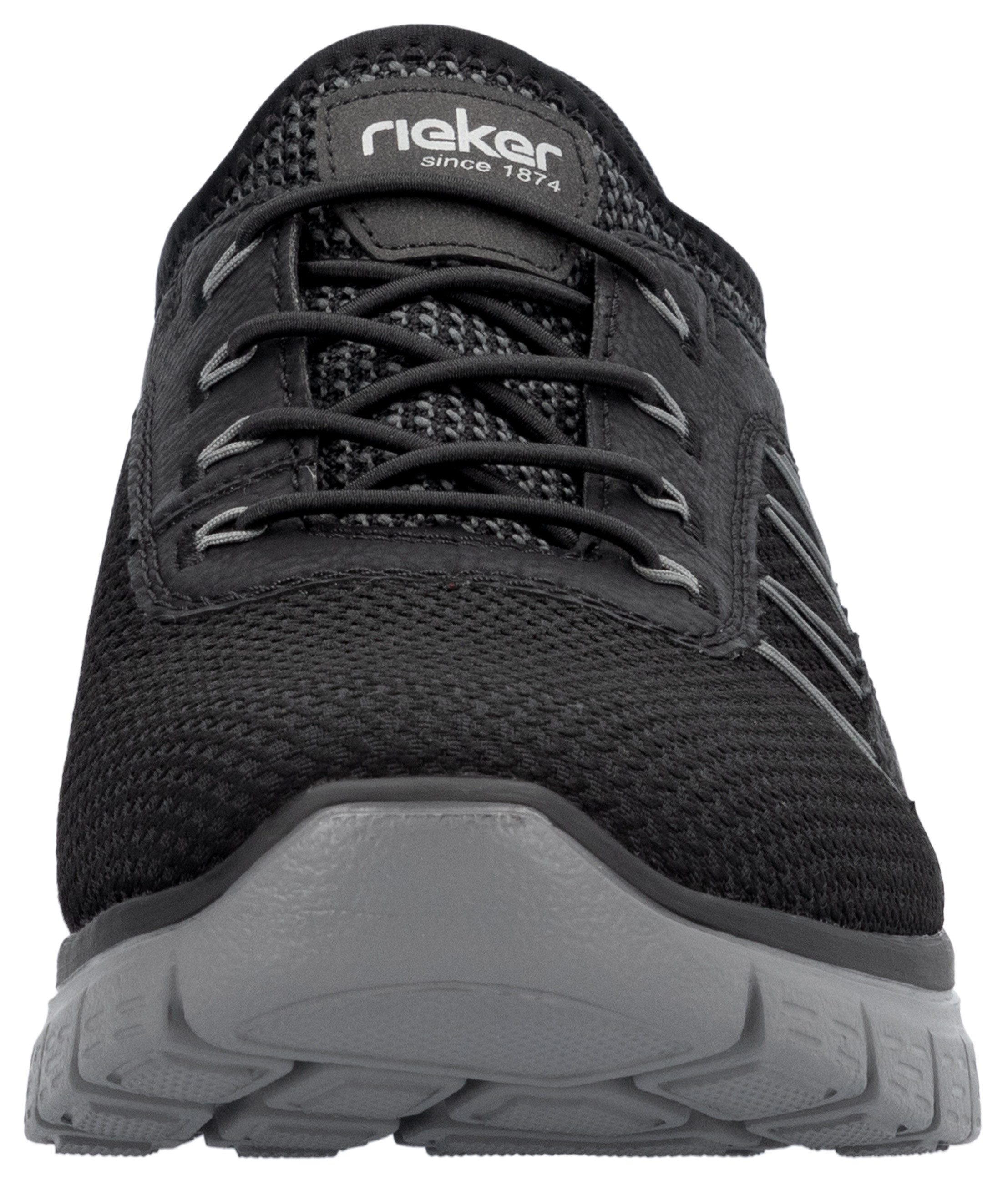 Rieker Slip-on sneakers lage schoen, vrijetijdsschoen, instapschoen met elastiek
