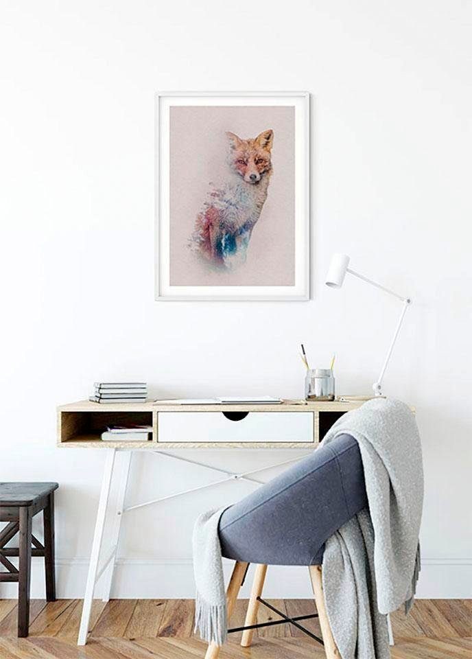 Komar Wanddecoratie Animals forest Fox Wanddecoratie - zonder lijst (1 stuk)