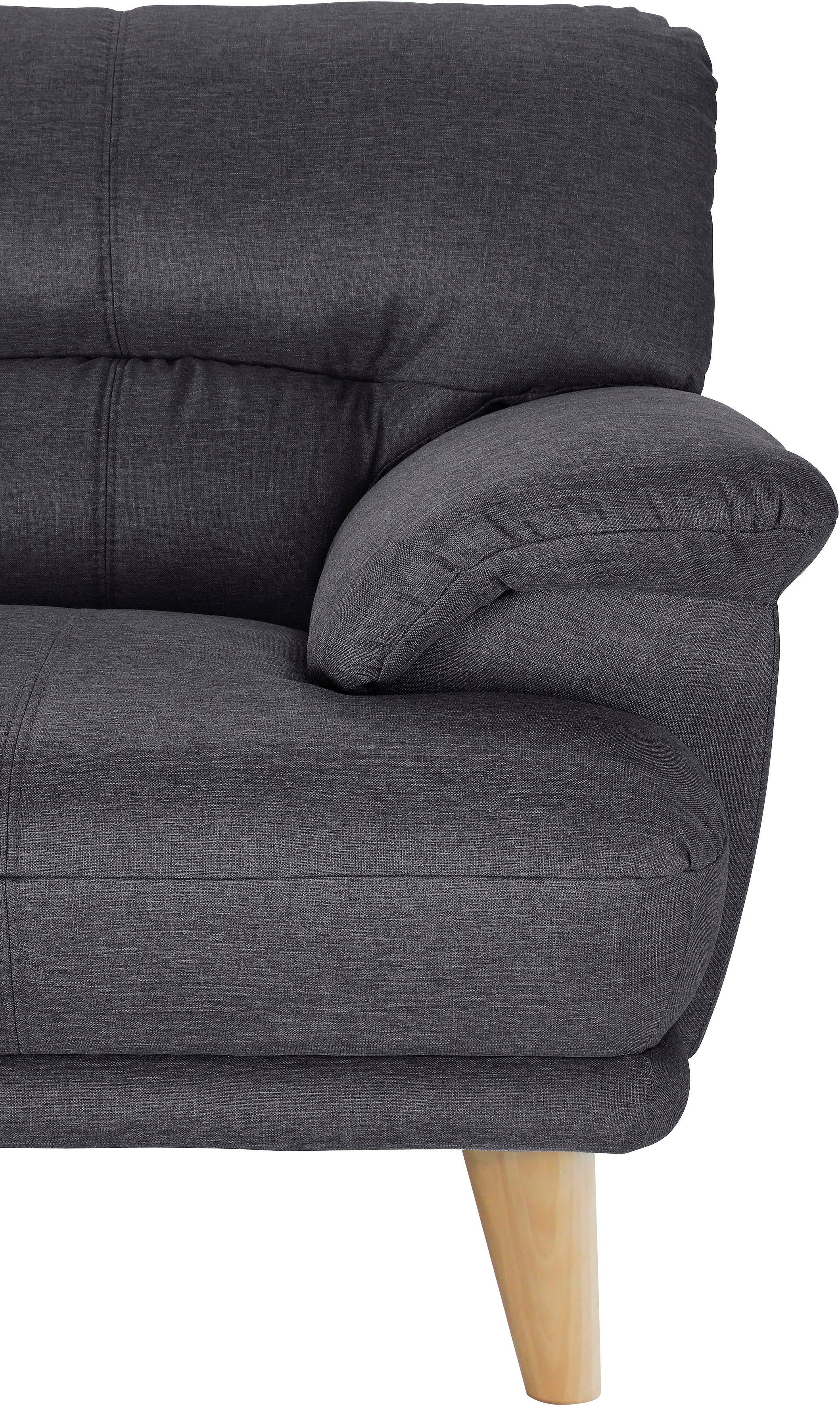 TRENDMANUFAKTUR 2-zitsbank Cecilia, Italiaans design, geweldige details hoog zitcomfort en extra comfortabele armleuningen