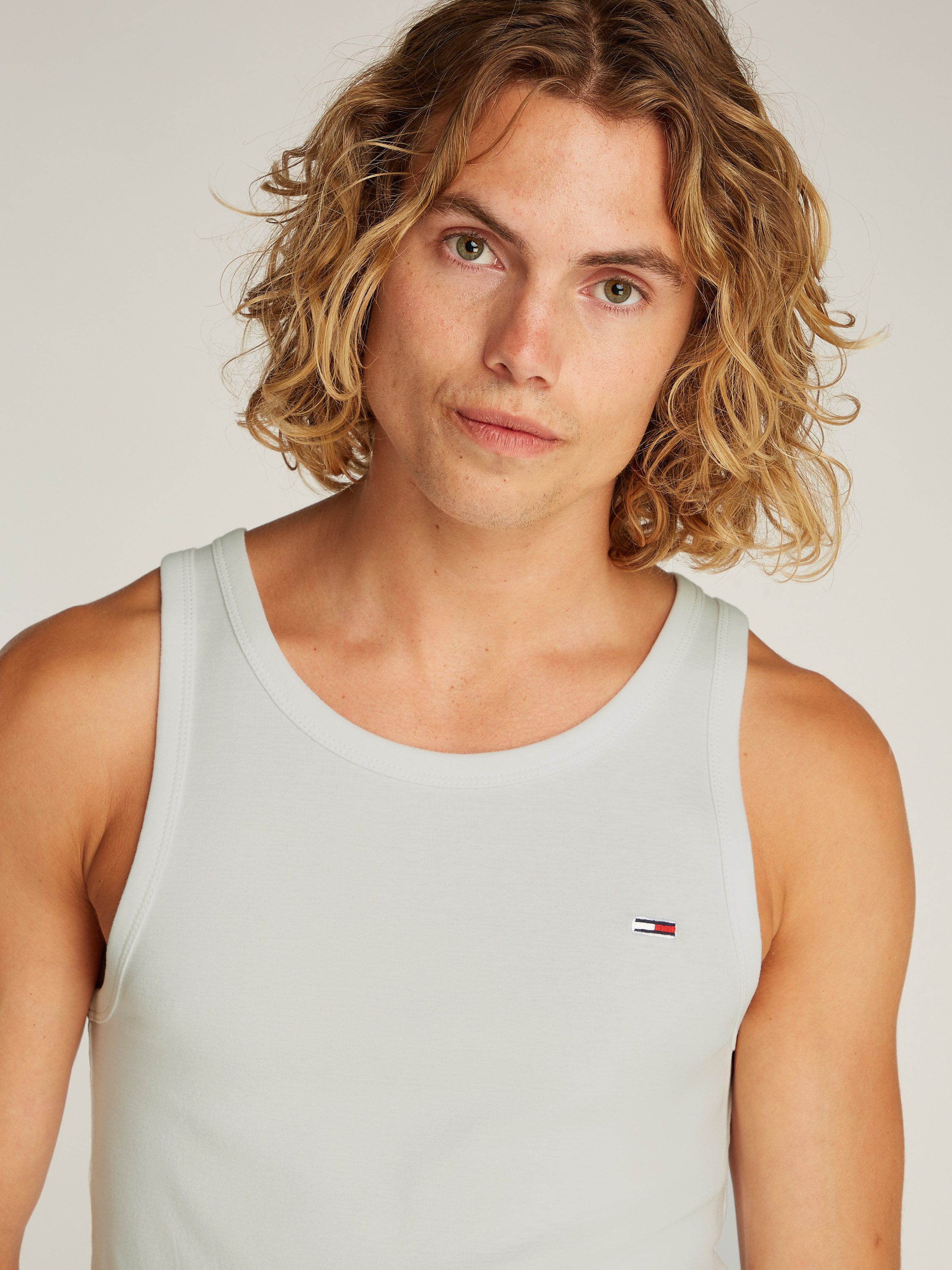 TOMMY JEANS Tanktop TJM XSLIM 2PCK RIB TANK EXT (set, 2-delig, 2 stuks)