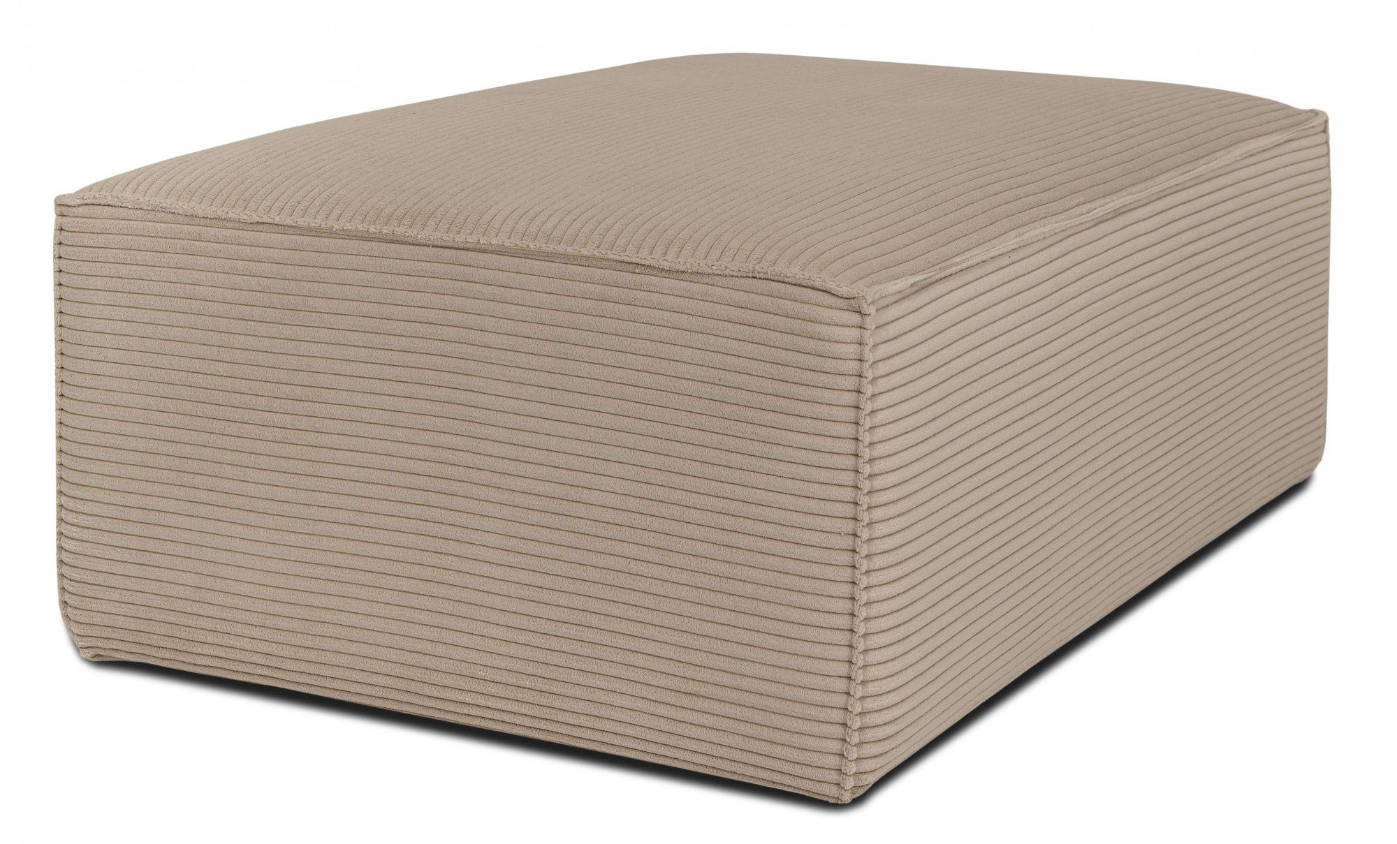 INOSIGN Hocker Clayton met een trendy ribfluwelen bekleding
