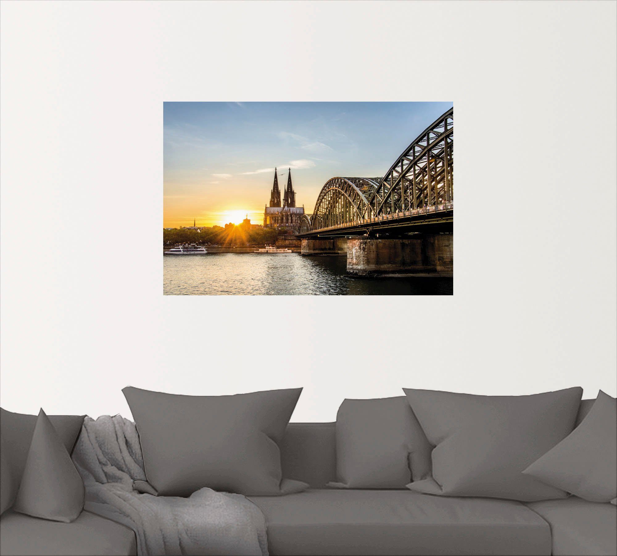 Artland Artprint Keulse domkerk als poster, muursticker in verschillende maten