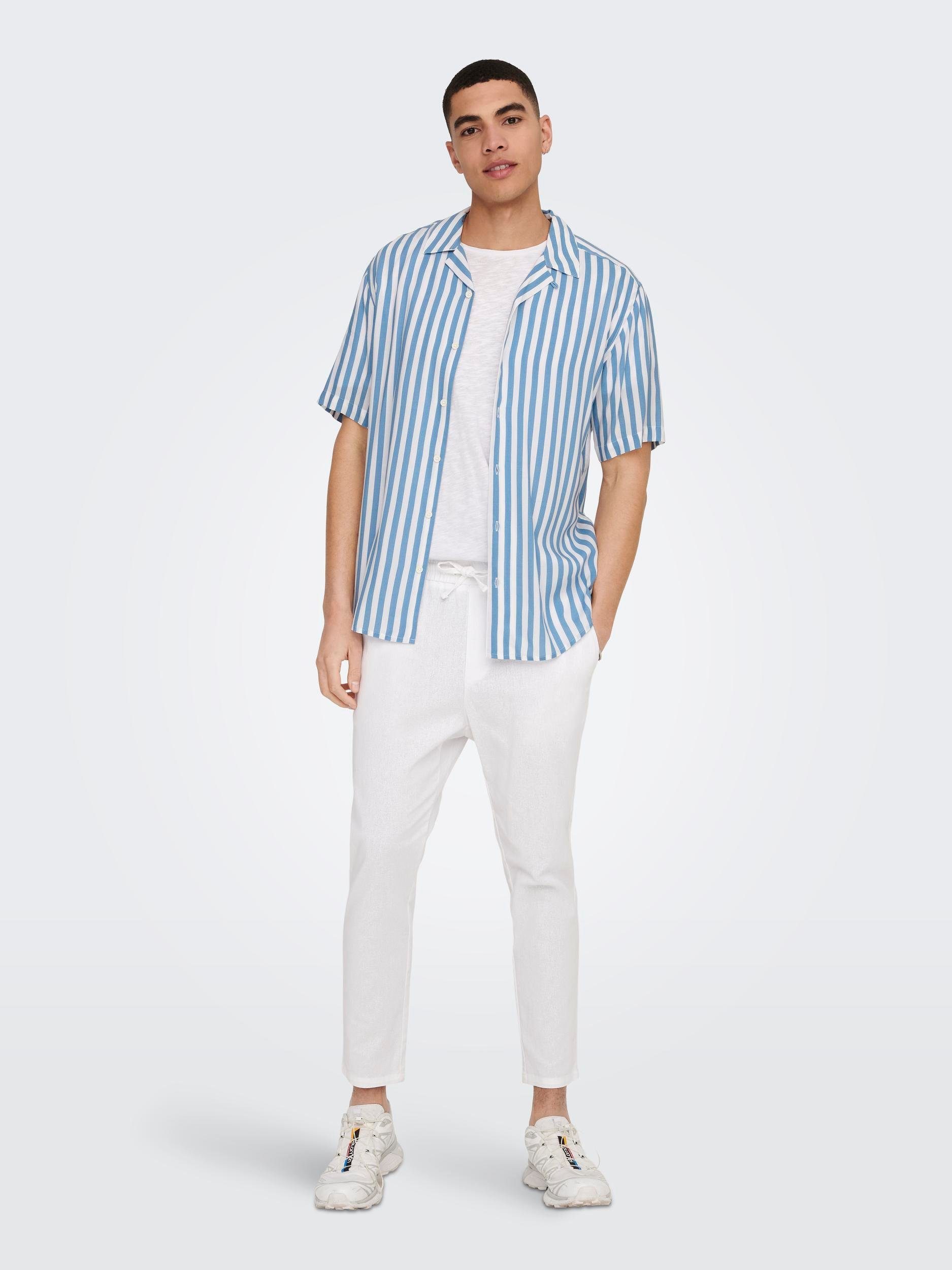 ONLY & SONS Overhemd met korte mouwen ONSWAYNE LIFE SS VISCOSE