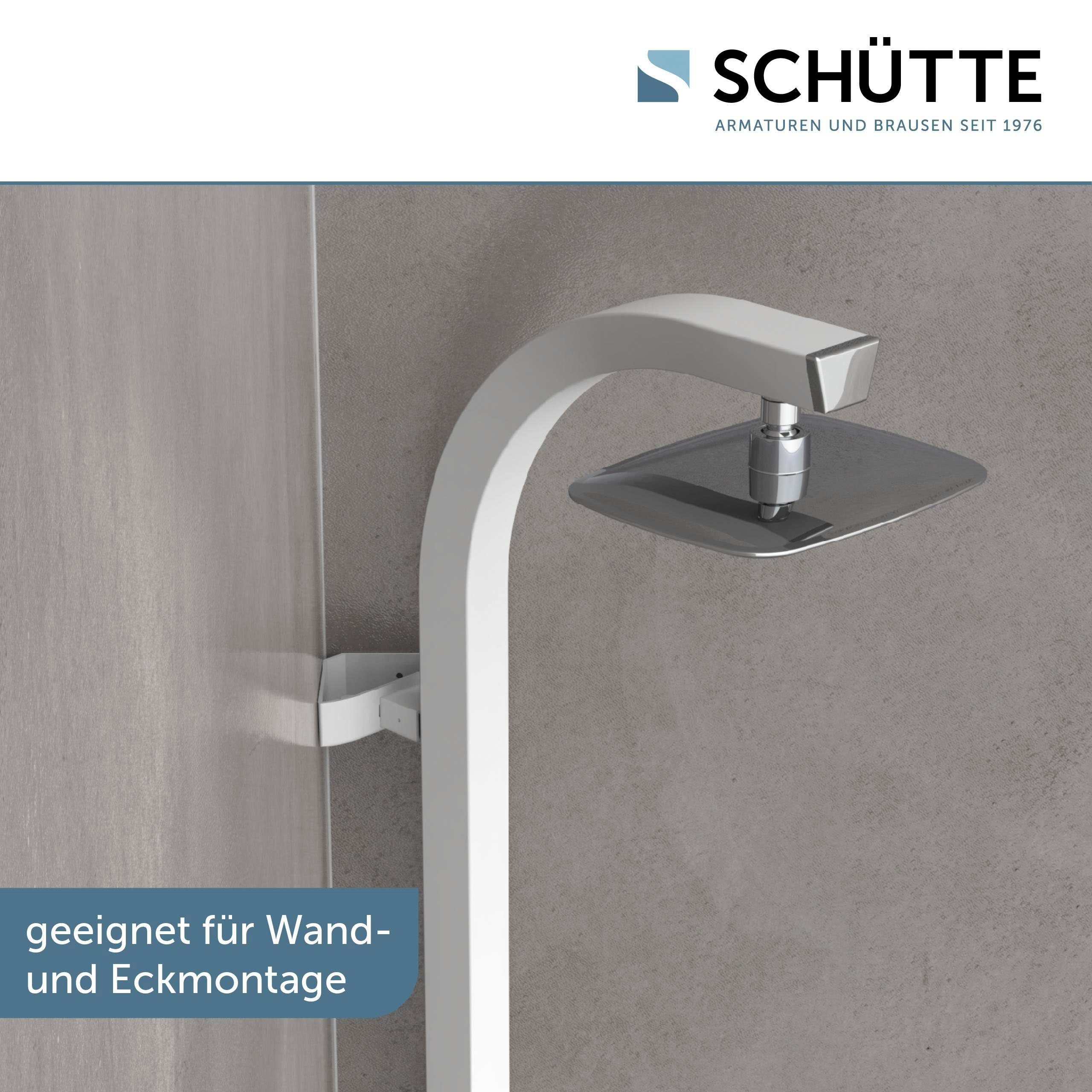 Schütte Slang en handdouche Madagaskar inclusief waterbesparende afdichting, antikalk, afneembaar zeepbakje (set)