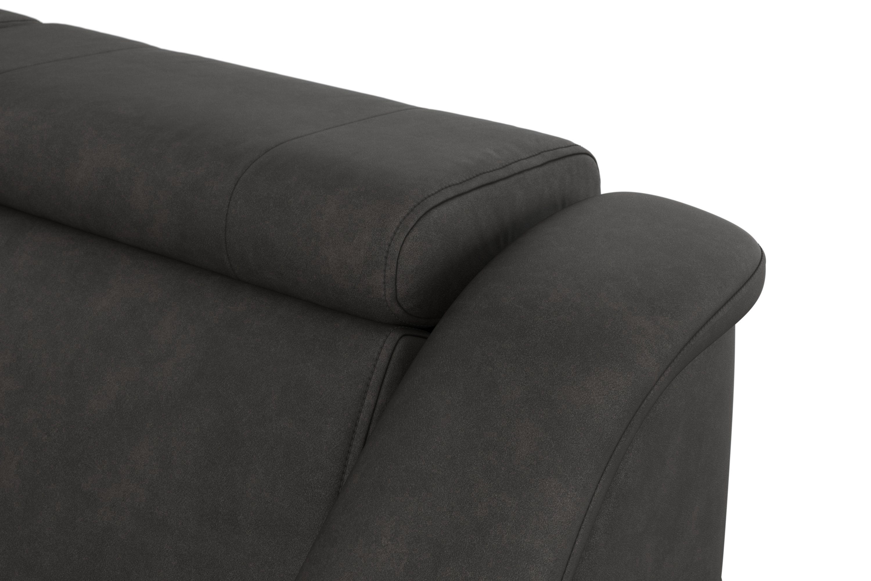 sit&more Hoekbank Freetown L-vorm met verstelbare hoofdsteun en comfortabele binnenvering