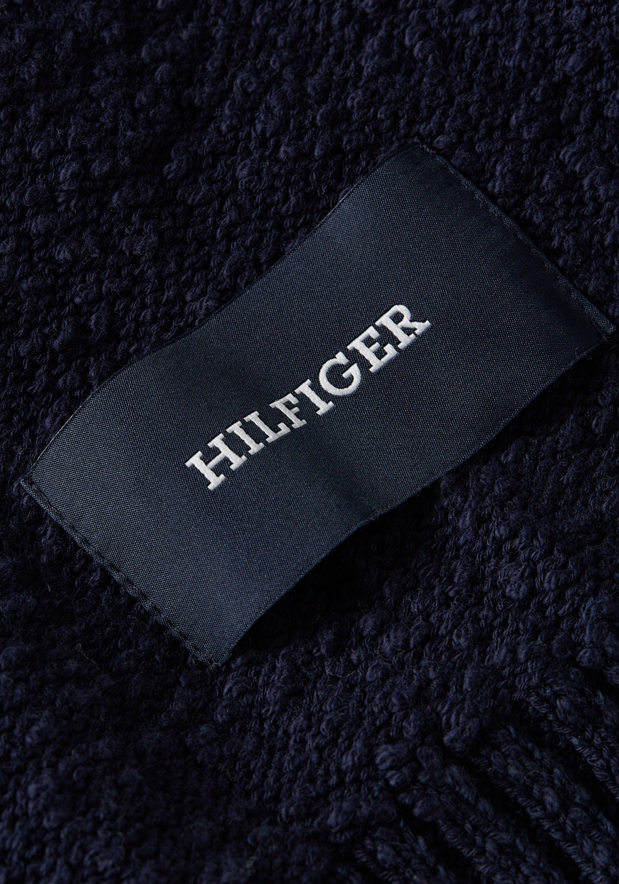 Tommy Hilfiger Gebreide trui SLUB YARN C NK met logoborduursel op de mouw