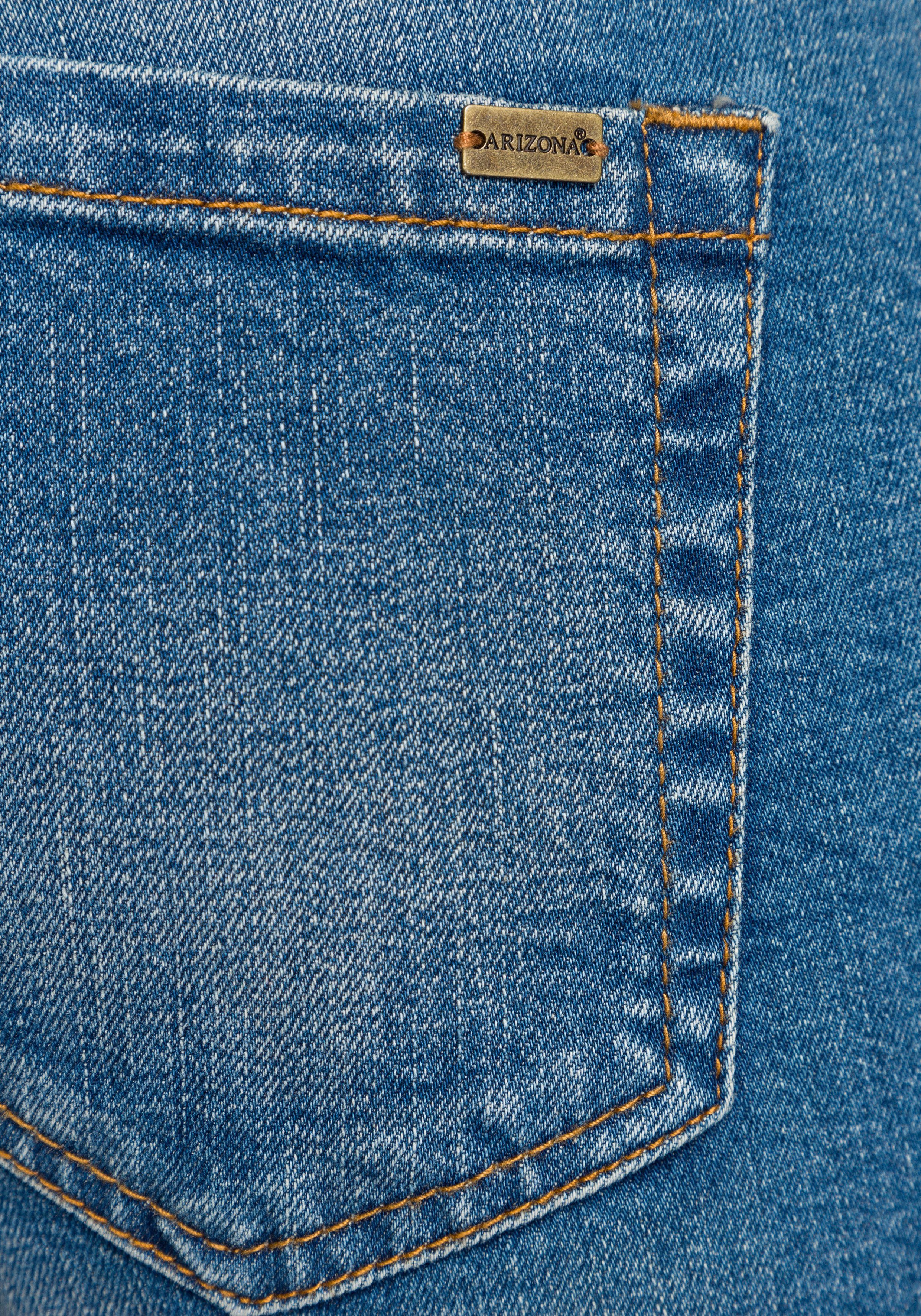 Arizona Bootcut jeans Tailleband met zij-elastiek inzet hoge taille, bootcut, met stretch, klassieke 5-pocket-stijl