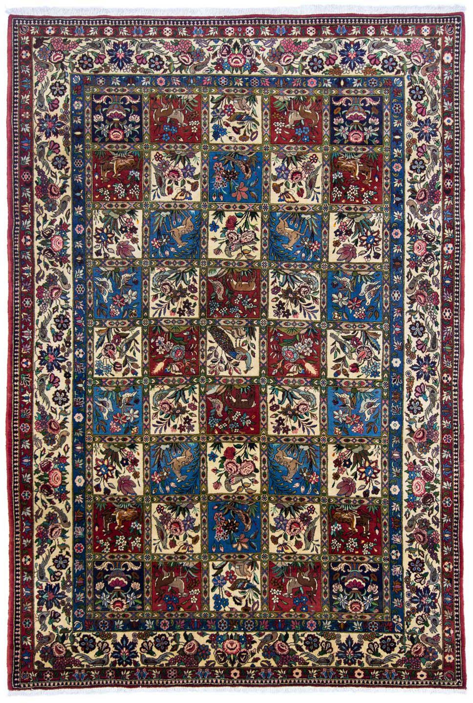 morgenland Wollen kleed Bachtiar velden Ruggine 311 x 203 cm Uniek exemplaar met certificaat