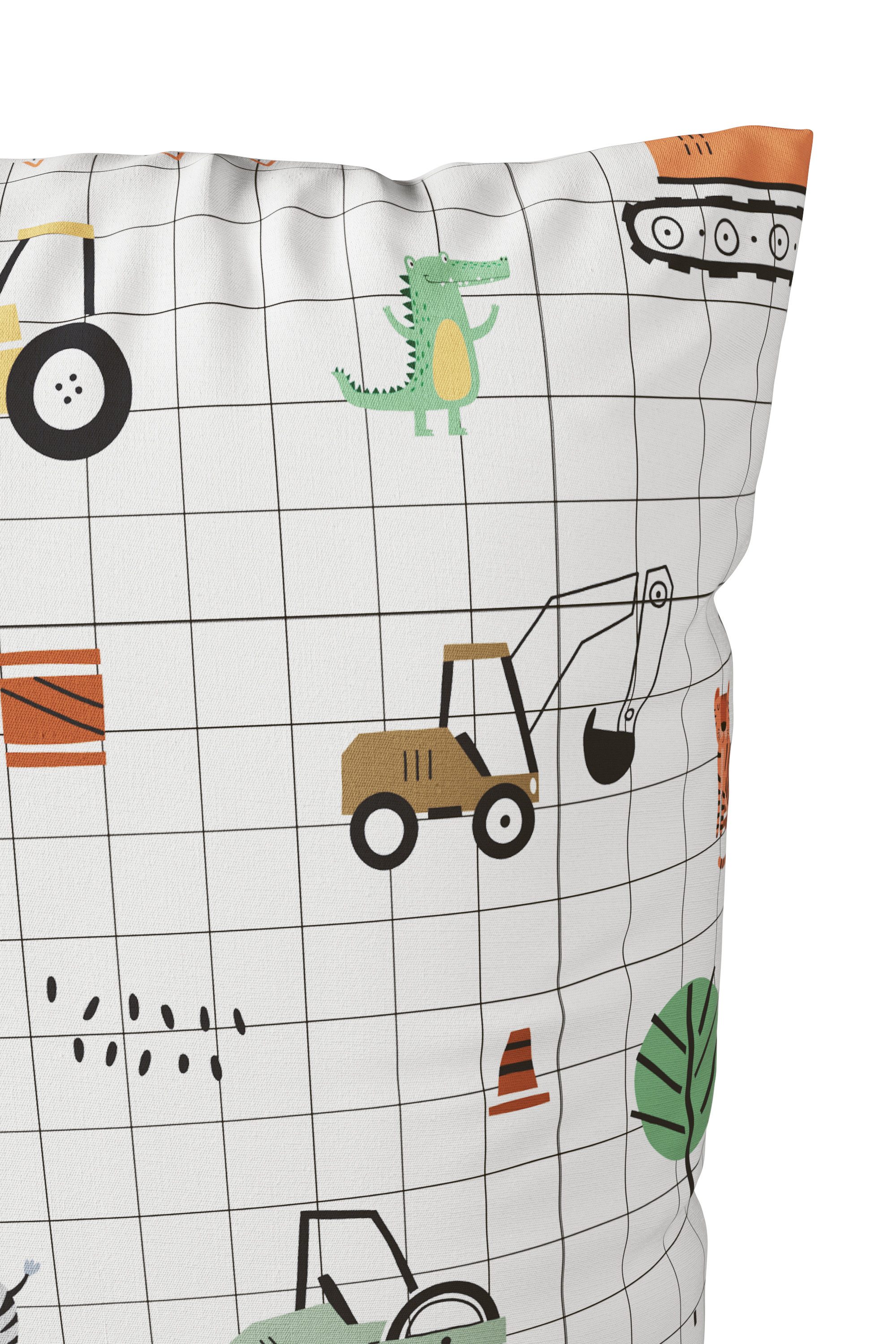 Lüttenhütt Kinderovertrekset Cuddlee in veel ontwerpen: dino, eenhoorn, ruimte, bouwplaats, hart, tractor, safari (2-delig)