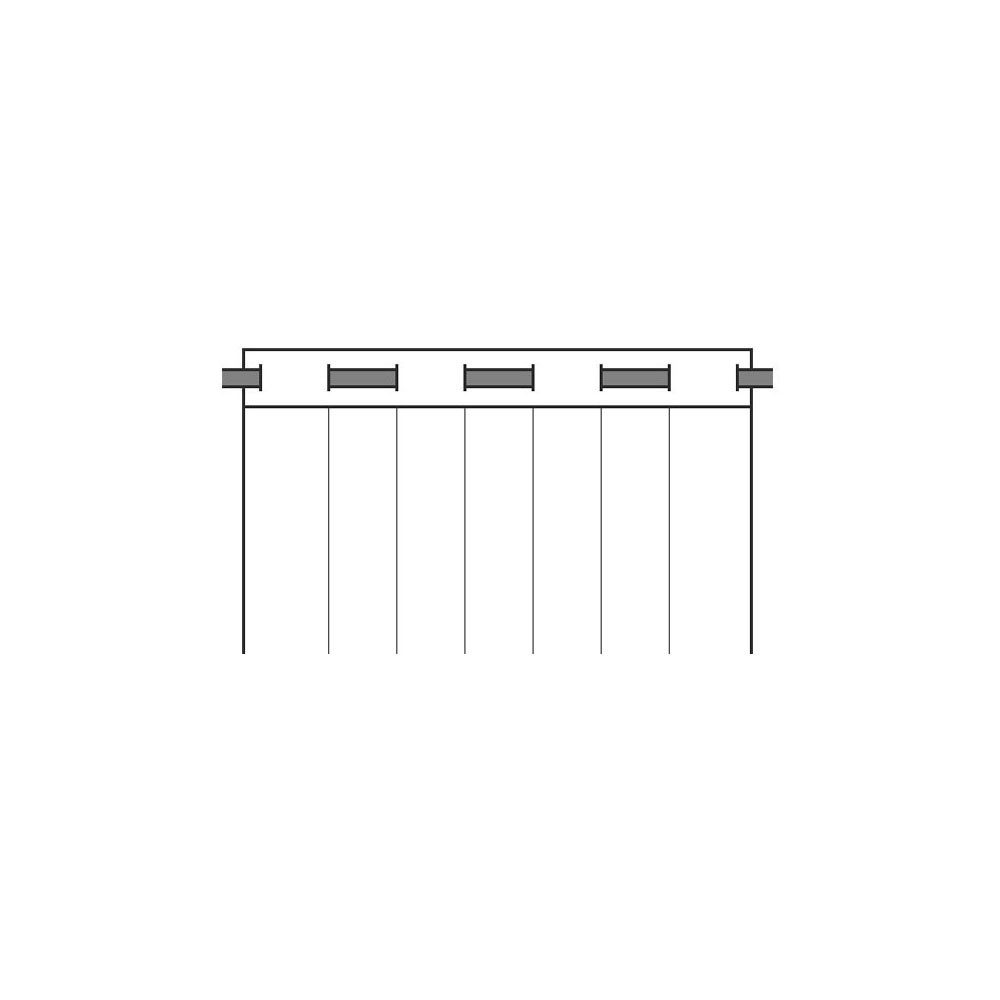 Neutex for you! Gordijn Kiss Ooggordijn met metalen ogen, breedte 142 cm, op maat (1 stuk)
