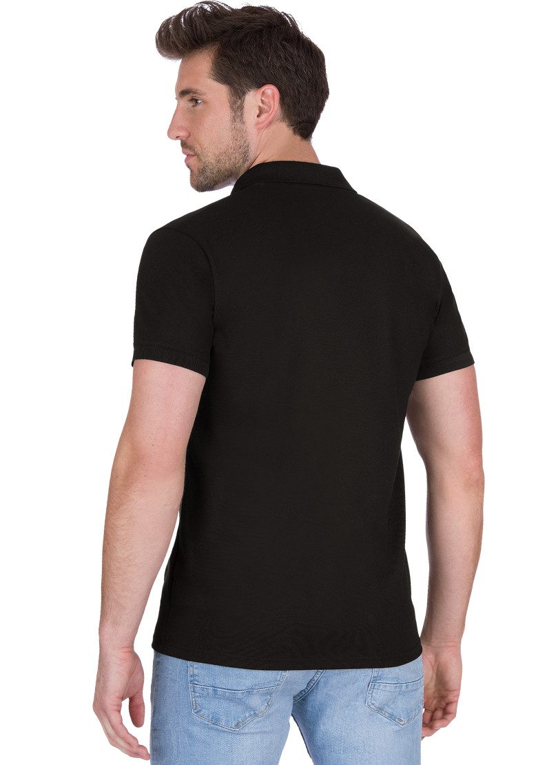 Trigema Poloshirt TRIGEMA slim fit poloshirt van DELUXE-piqué (1-delig)