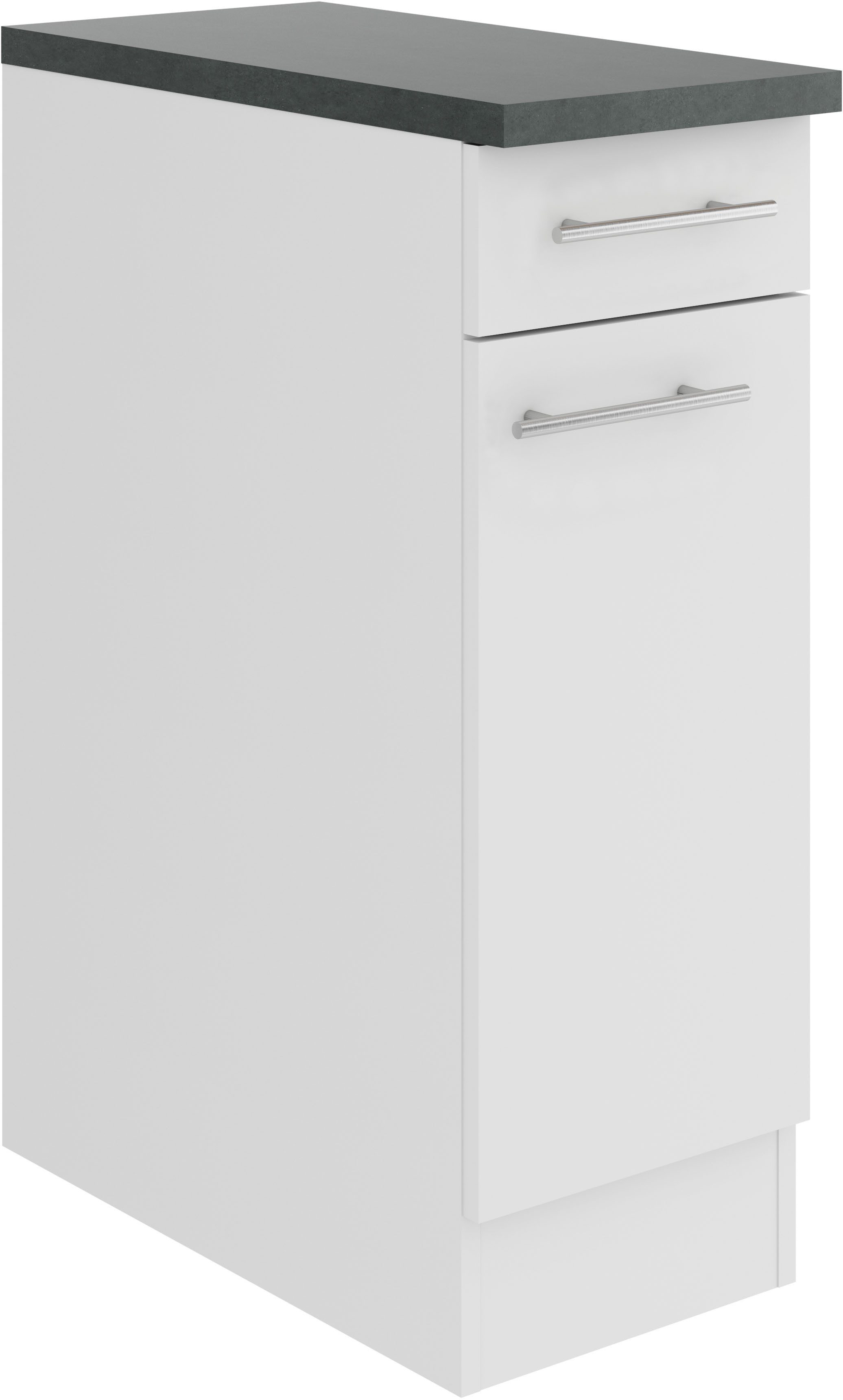 OPTIFIT Onderkast Bella Breedte 30 cm, 1 deur, 1 legplank, 1 lade onderkasten wit