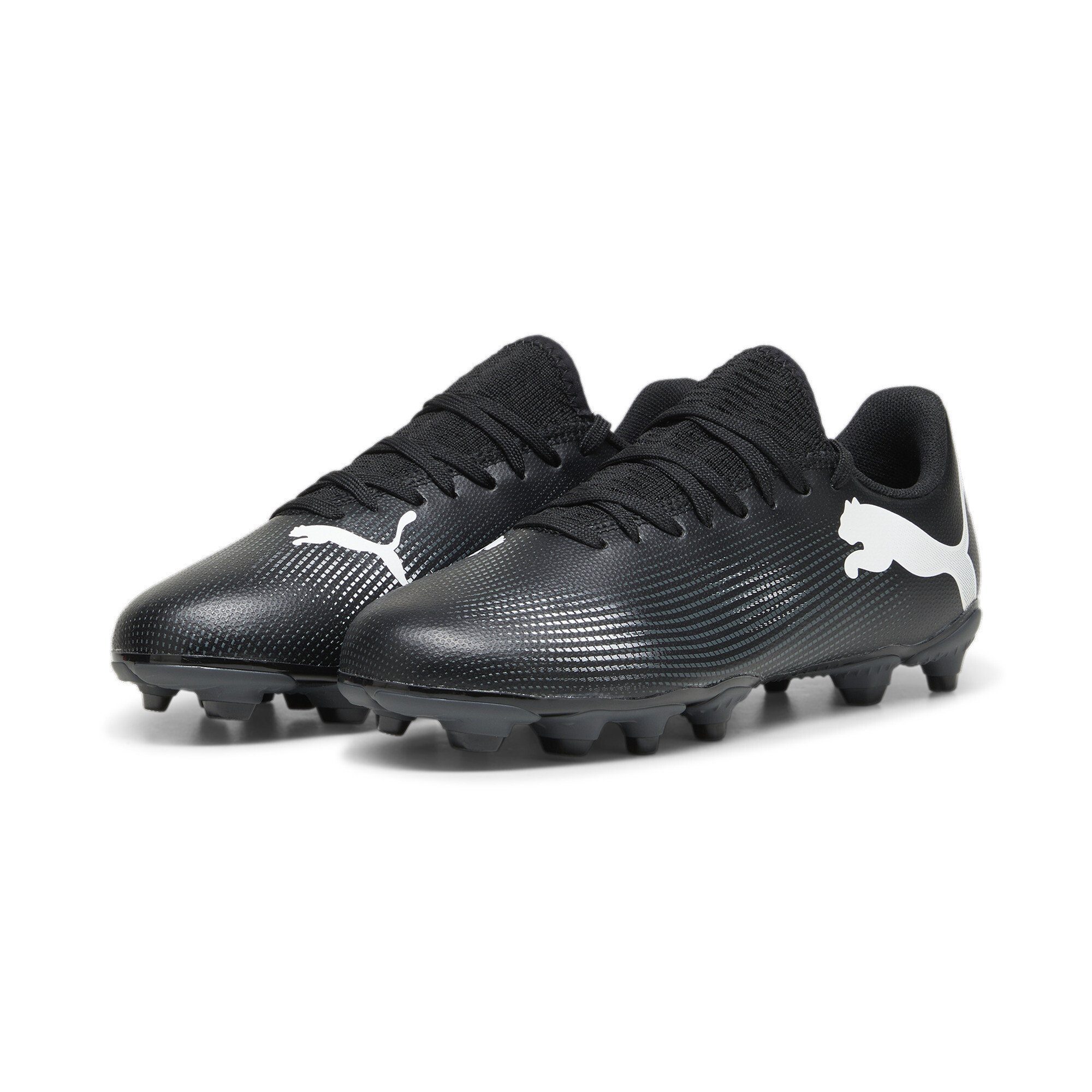 PUMA Voetbalschoenen FUTURE 7 PLAY FG/AG JR jongens zaalvoetbalschoenen maat 38 EU zwart