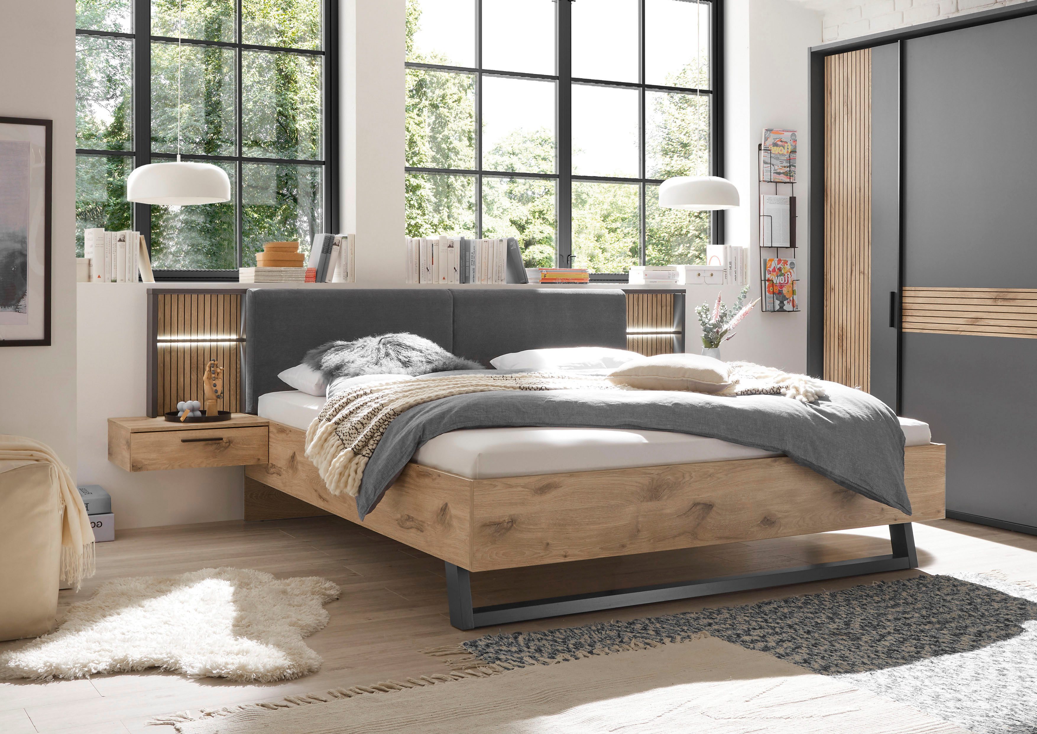 Schlafkontor Ledikant Daria bed met gestoffeerde hoofdeinde